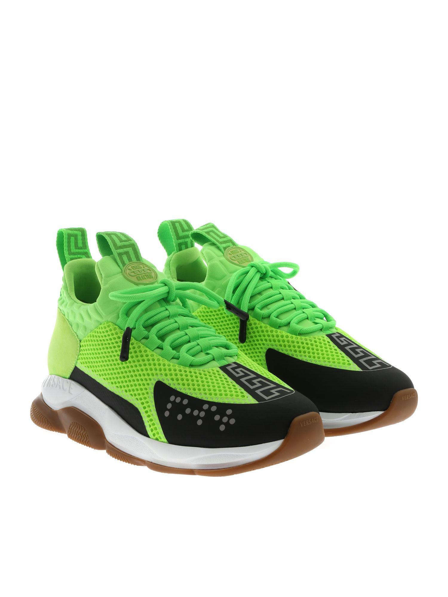 versace sneakers green