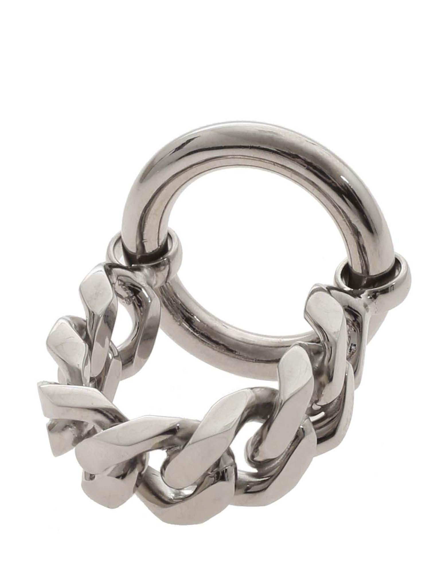 MM6 by Maison Martin Margiela Chain Ring In Silver in Metallic - Lyst