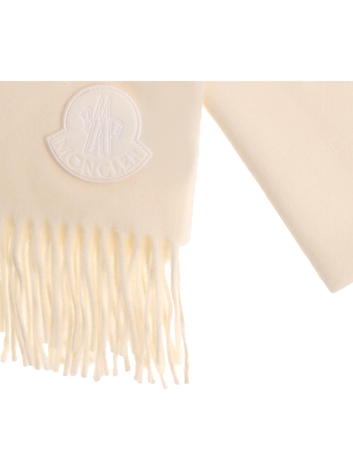 cream colored scarf