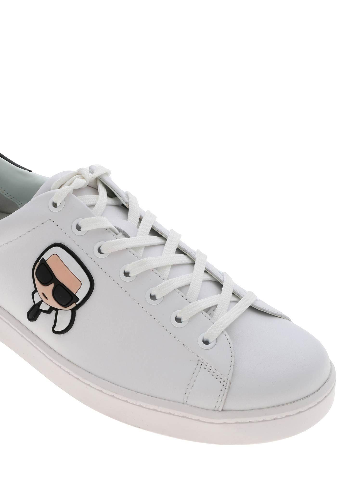 Karl Lagerfeld Lace Kapri Mens Karl Ikonik 3d Sneakers in White/Black ...