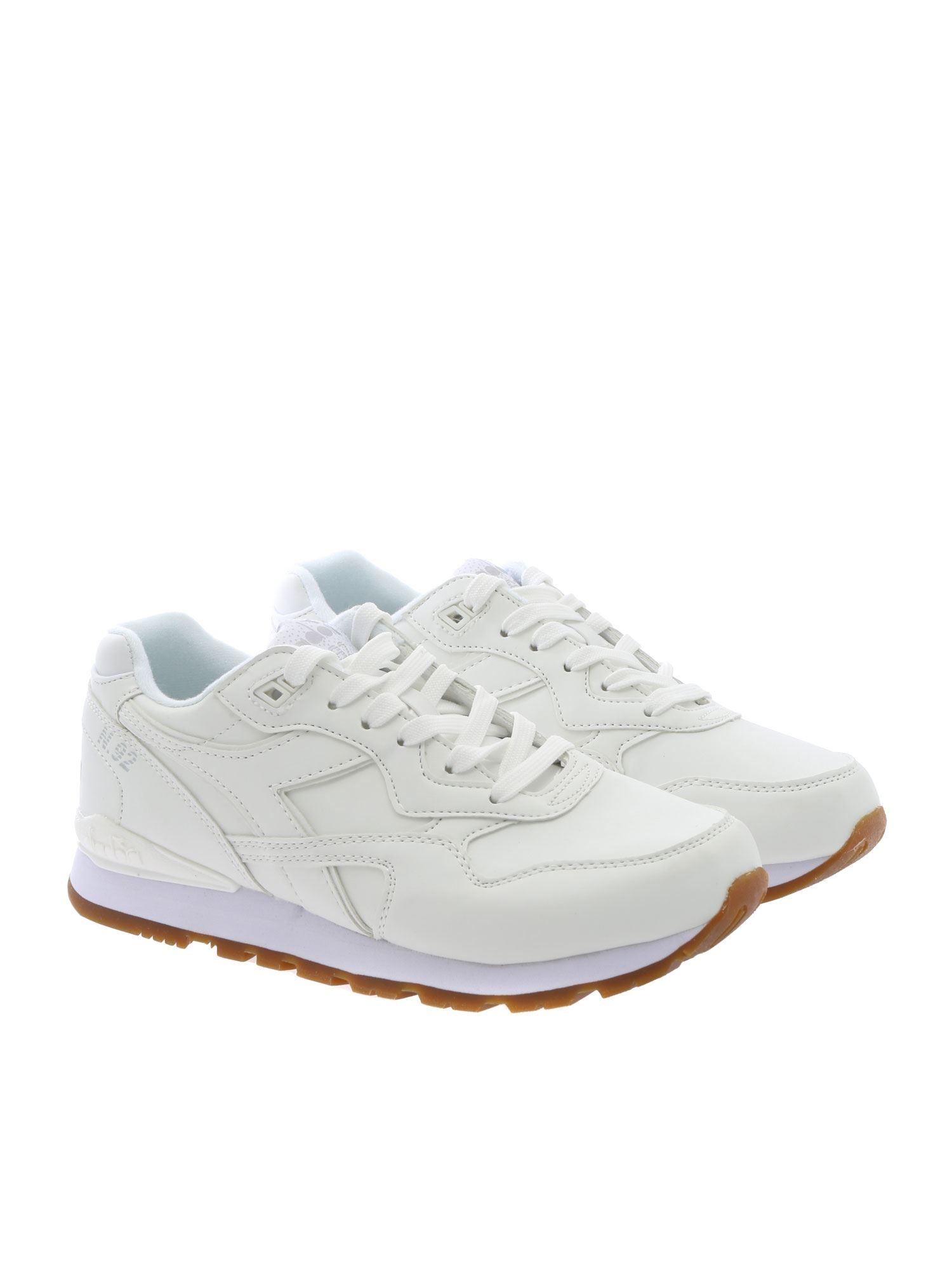 Diadora Leather N.92 L White Sneakers 