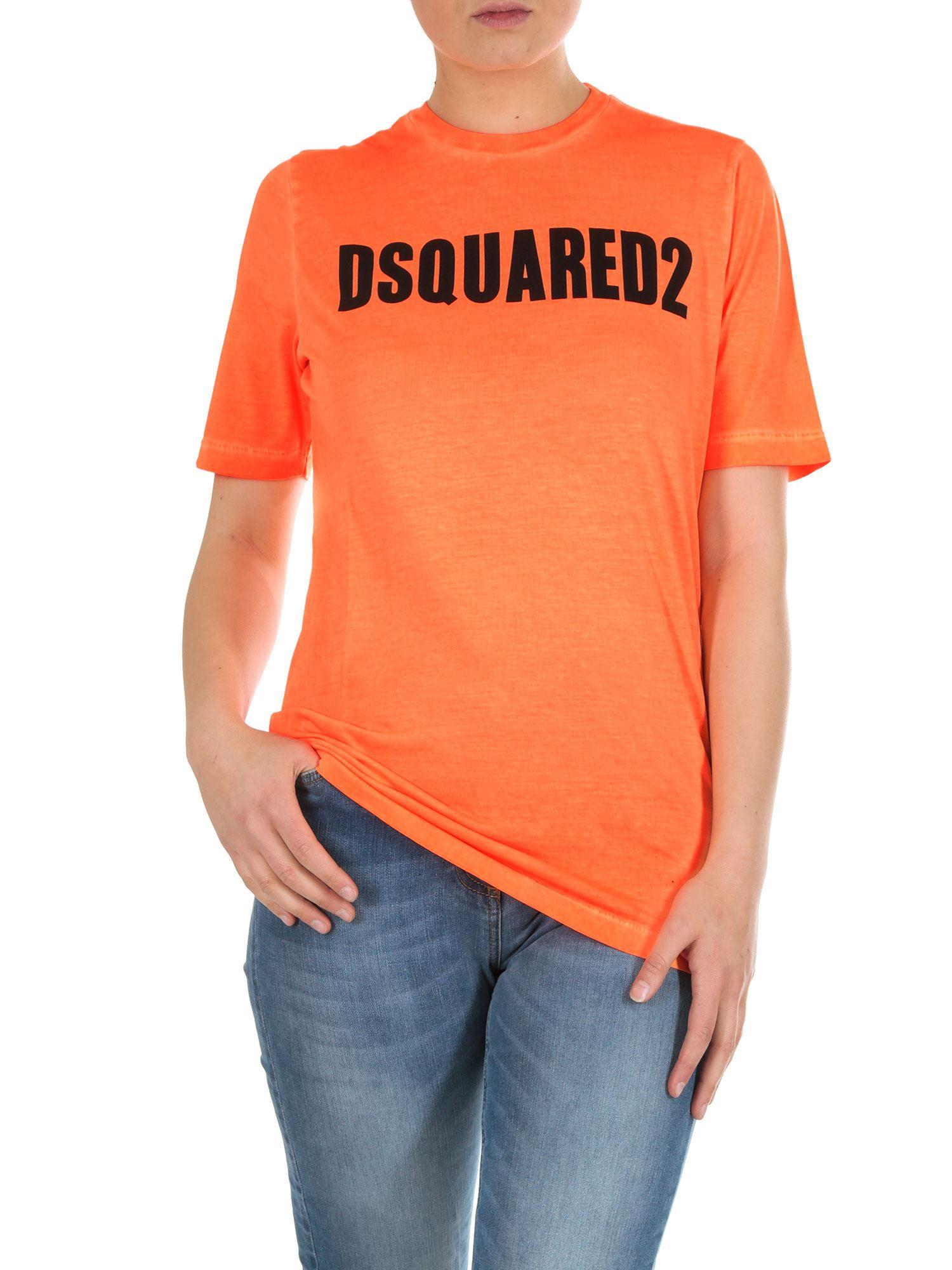 dsquared2 orange shirt