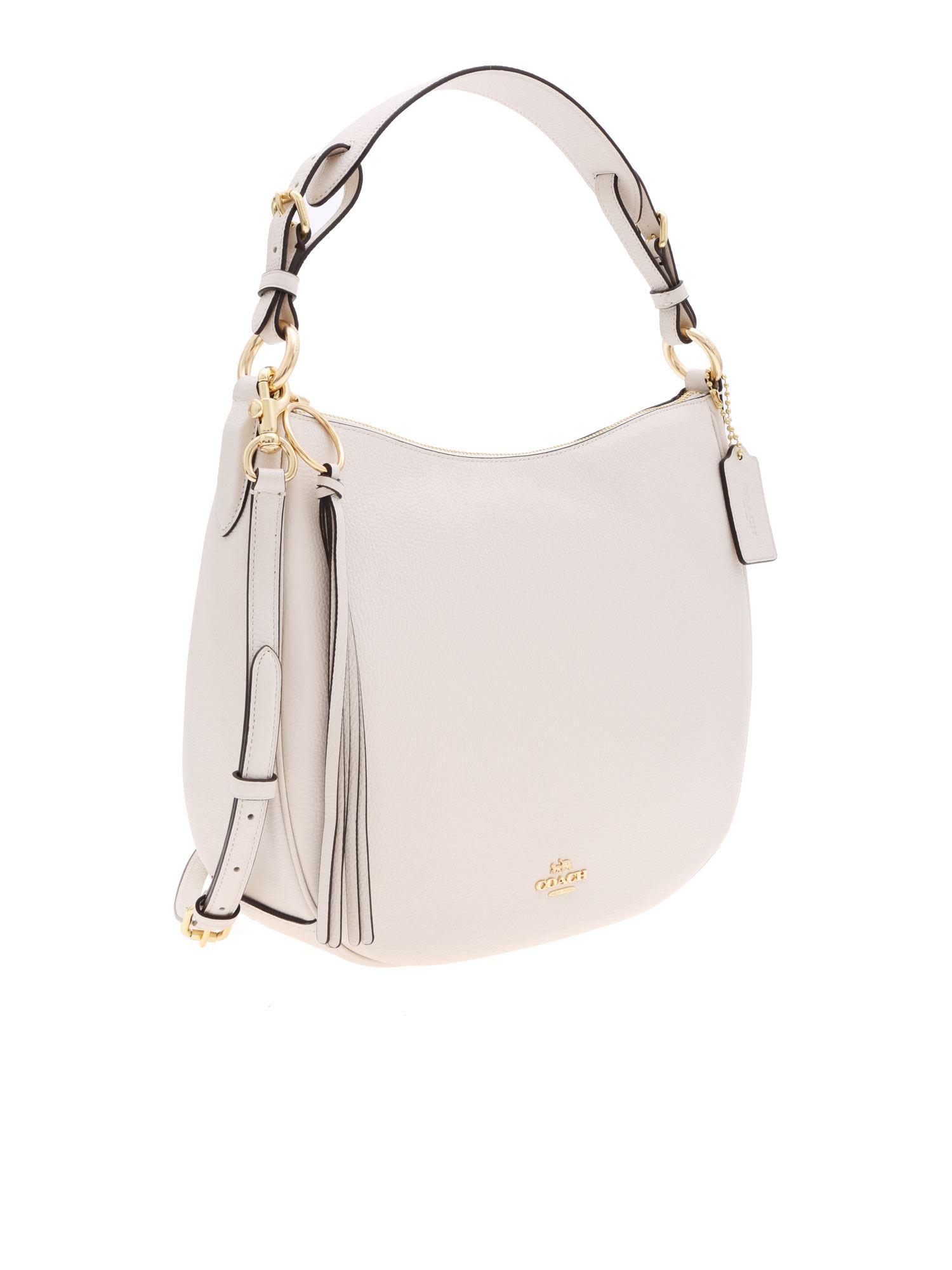 coach cream shoulder bag