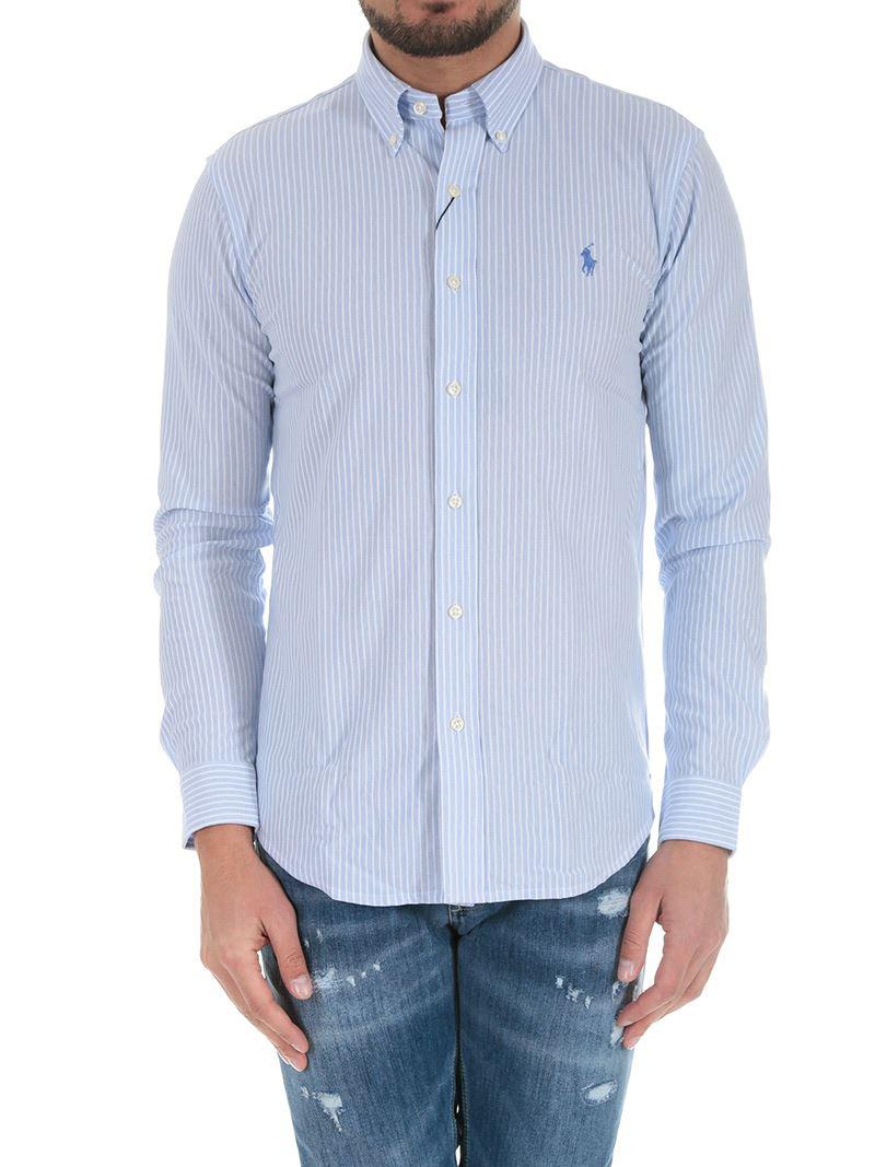 light blue button down shirt men
