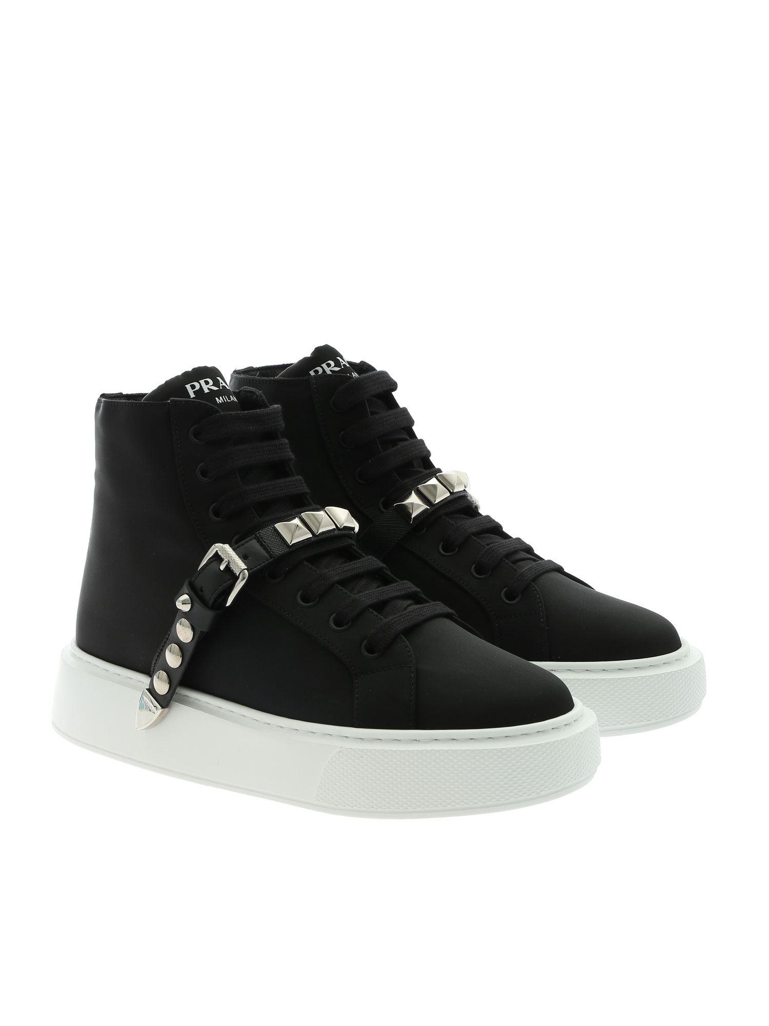 prada studded strap sneakers
