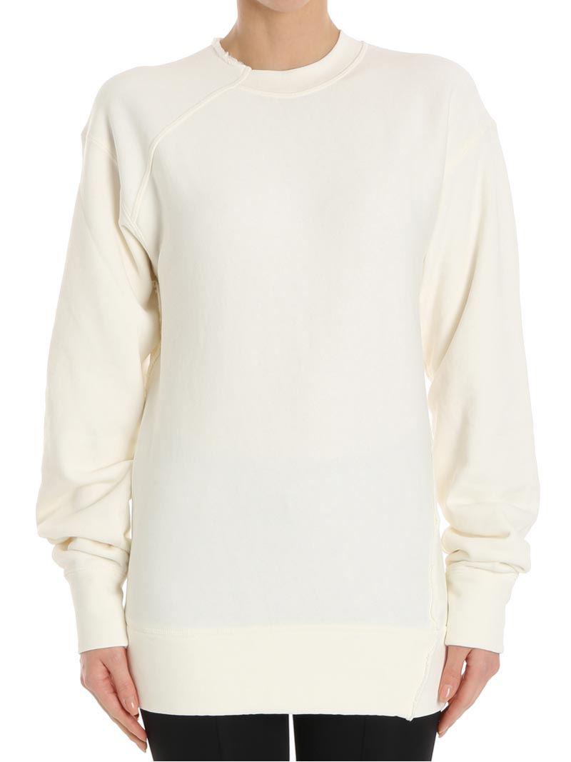 cream color sweatshirt