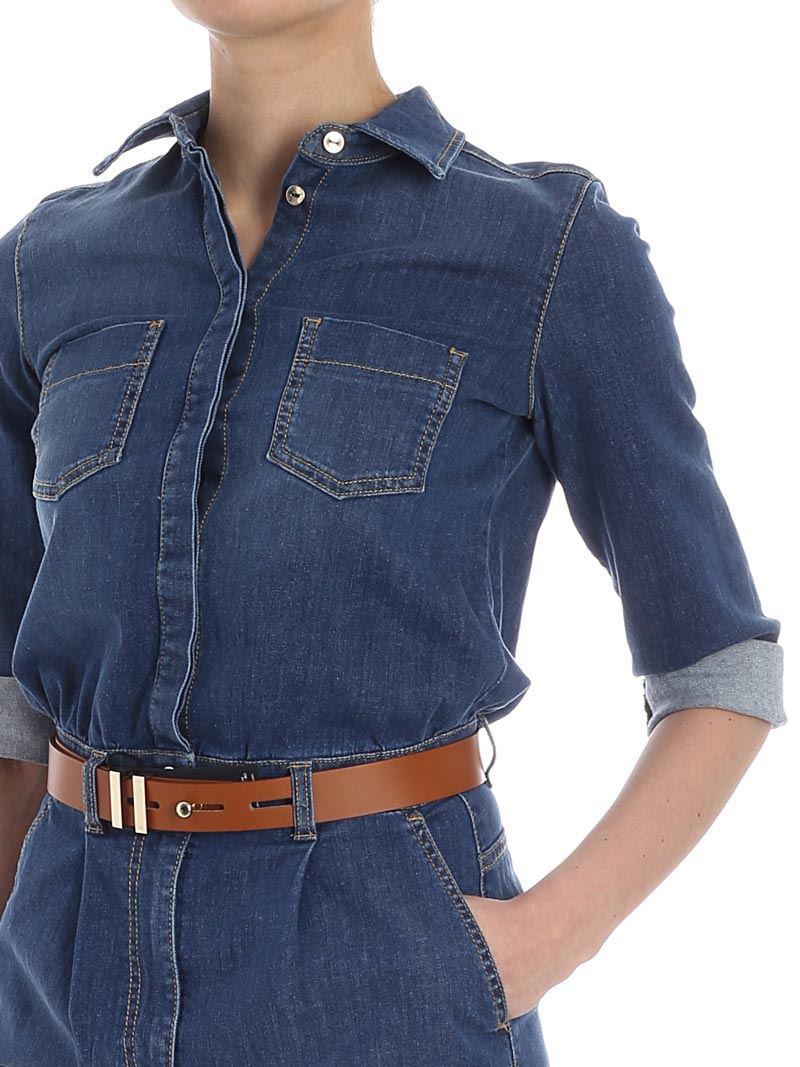 elisabetta franchi denim jumpsuit