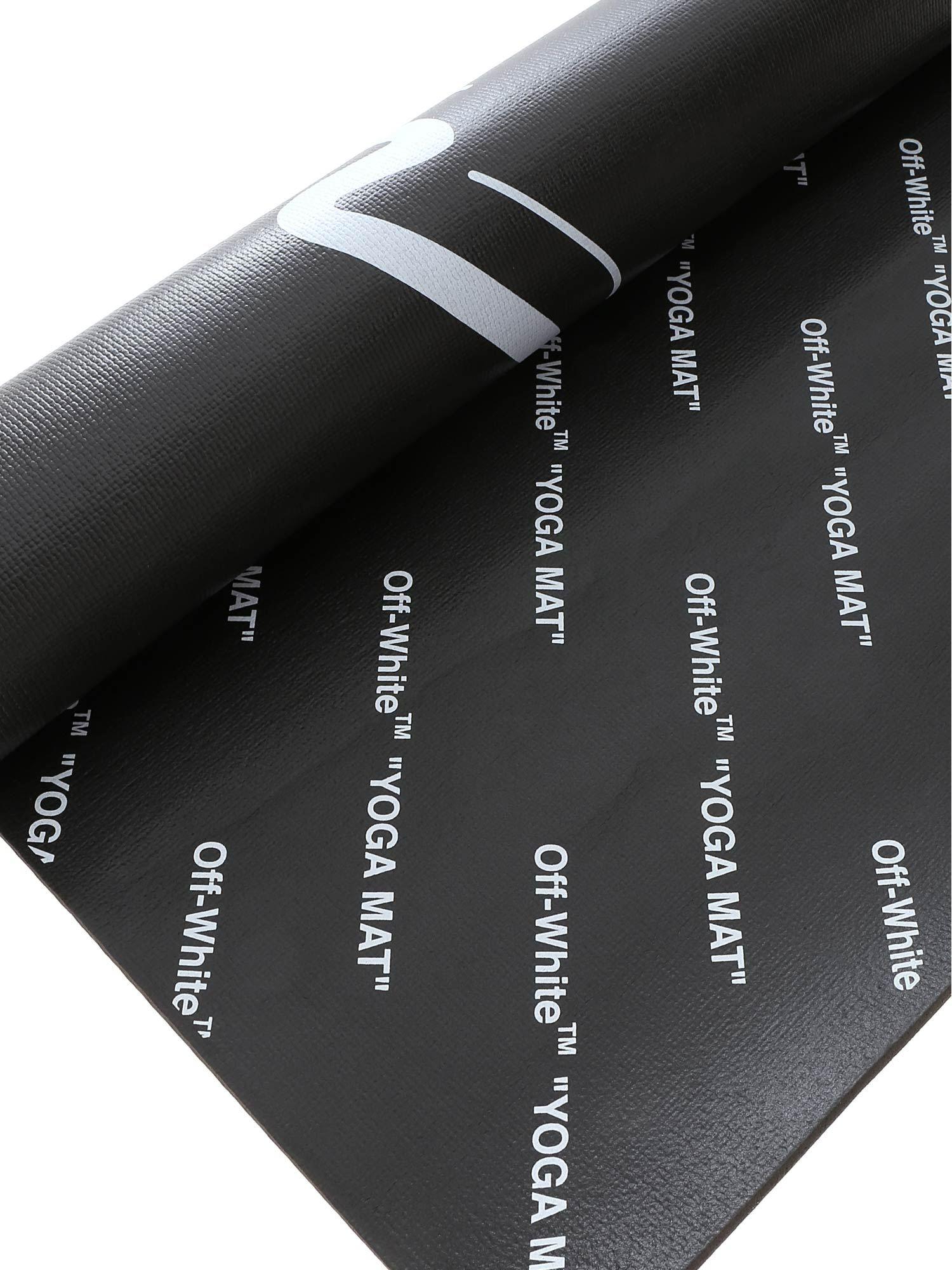 off white yoga mat
