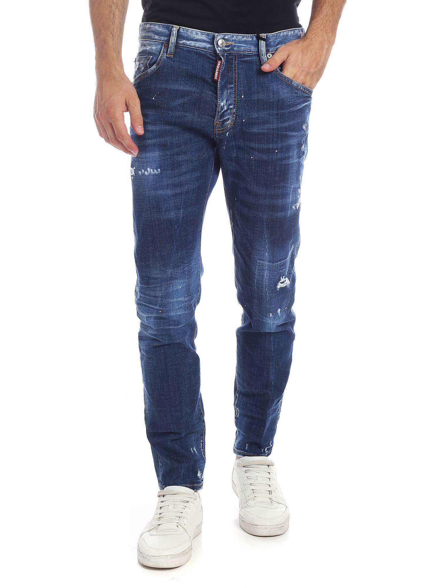 DSquared² Denim Skater Jeans In Faded Blue for Men - Lyst