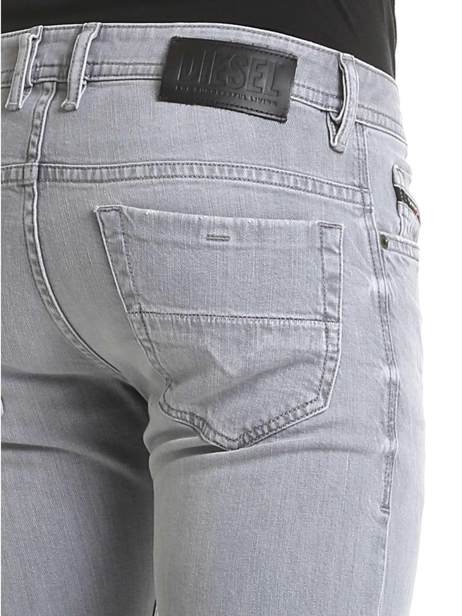 DIESEL Denim Thommersp Jeans Grey in Gray for Men Lyst