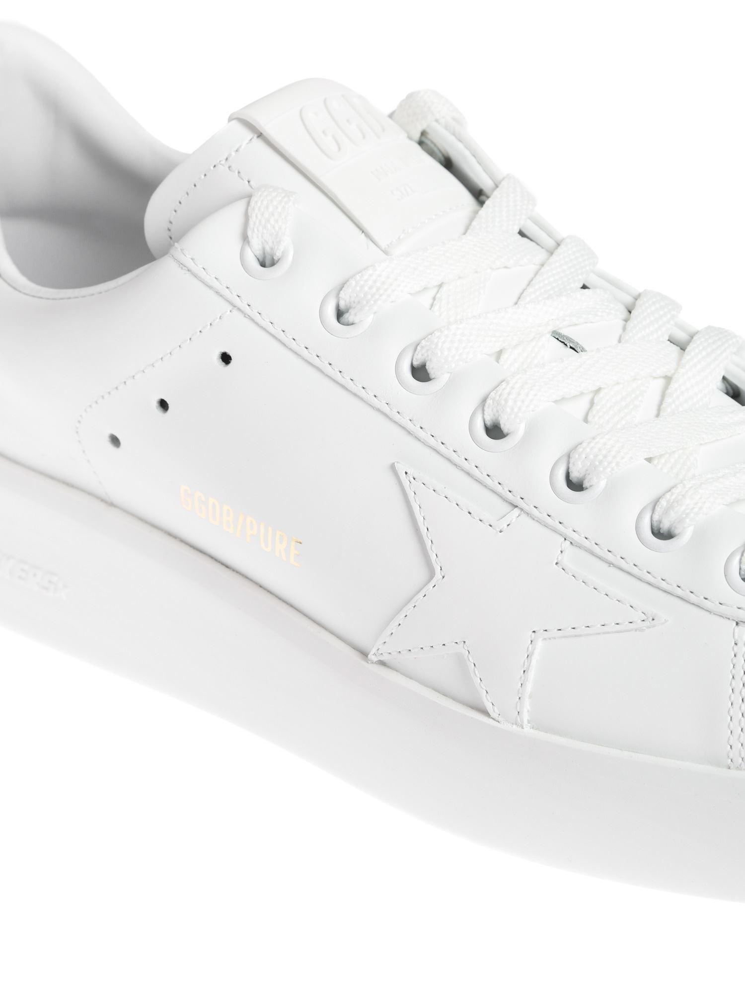 golden goose purestar leather sneakers