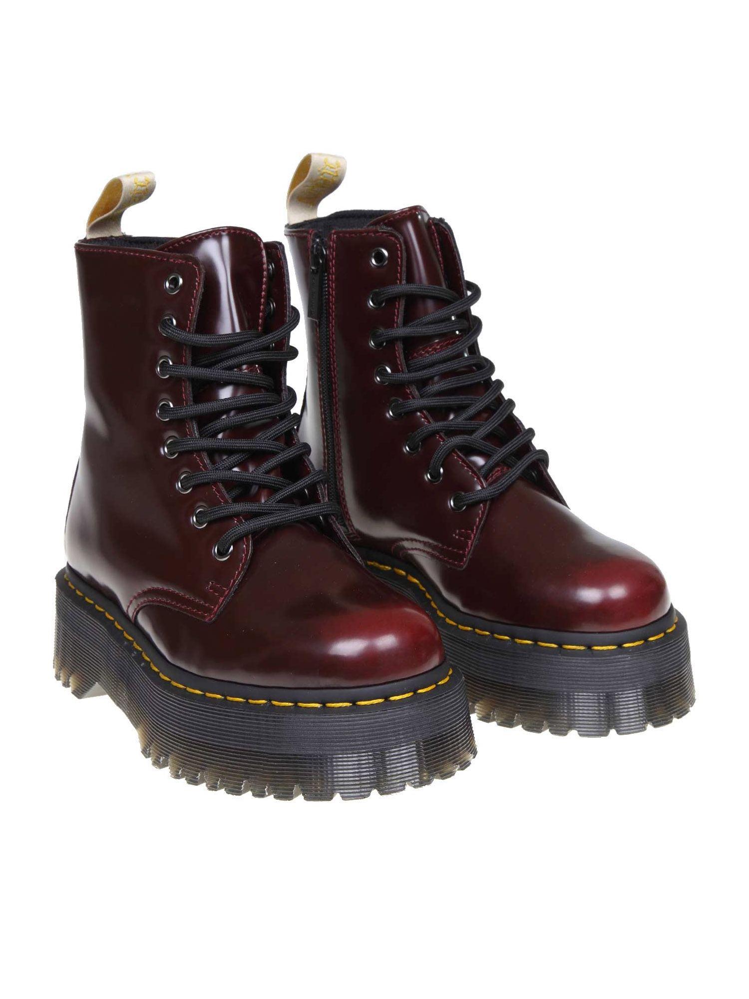 jadon leather platform ankle boots
