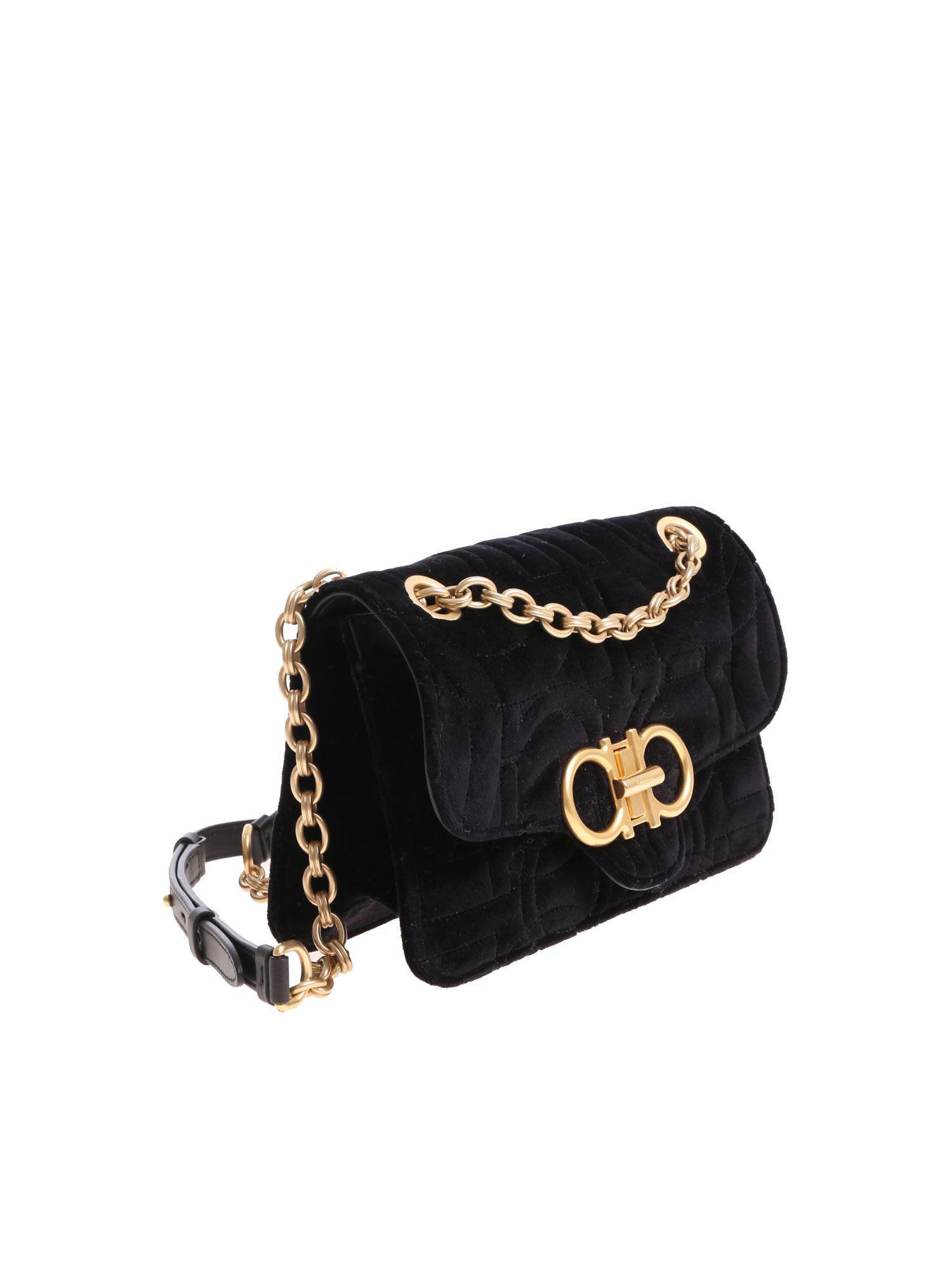 ferragamo velvet bag