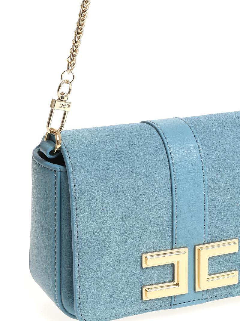 Light Blue Leather Handbag