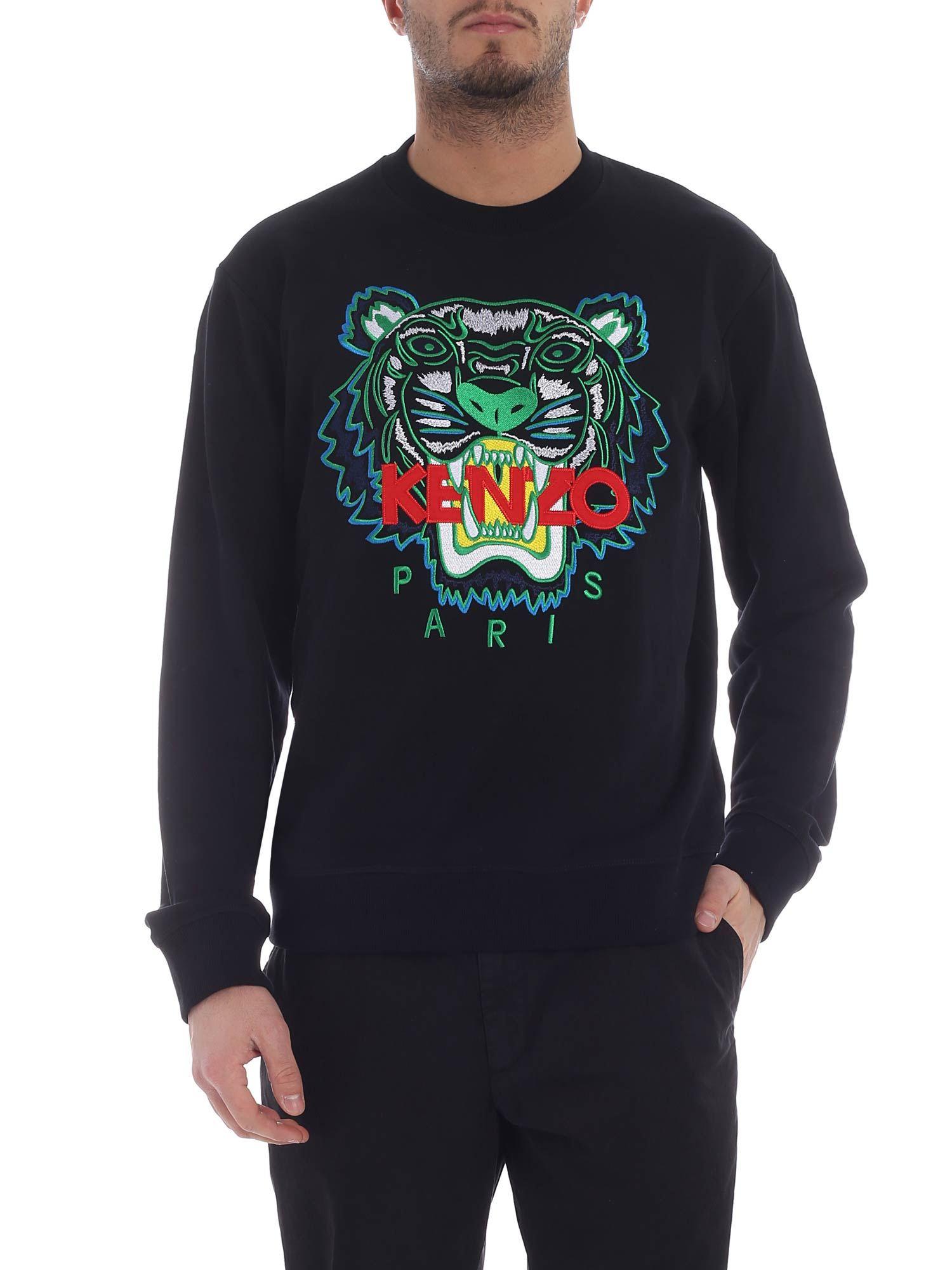 kenzo tiger classic sweatshirt black