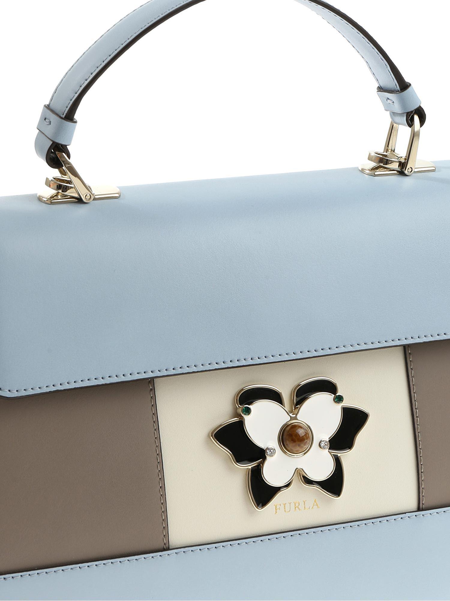 blue flower bag