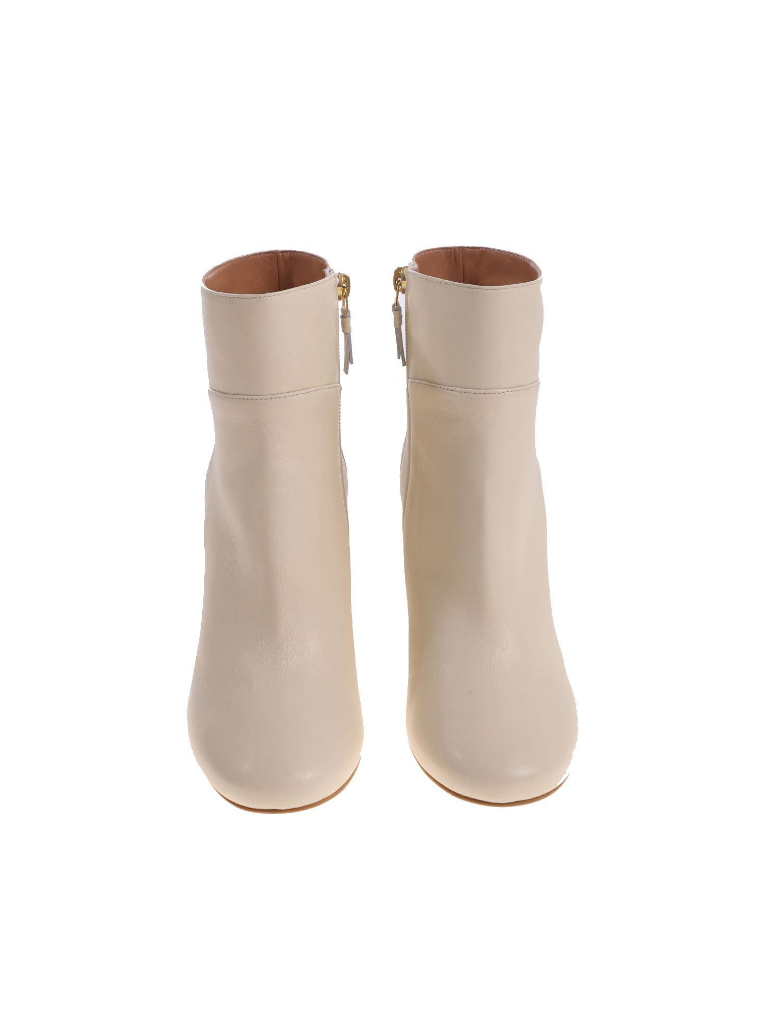 cream colored booties