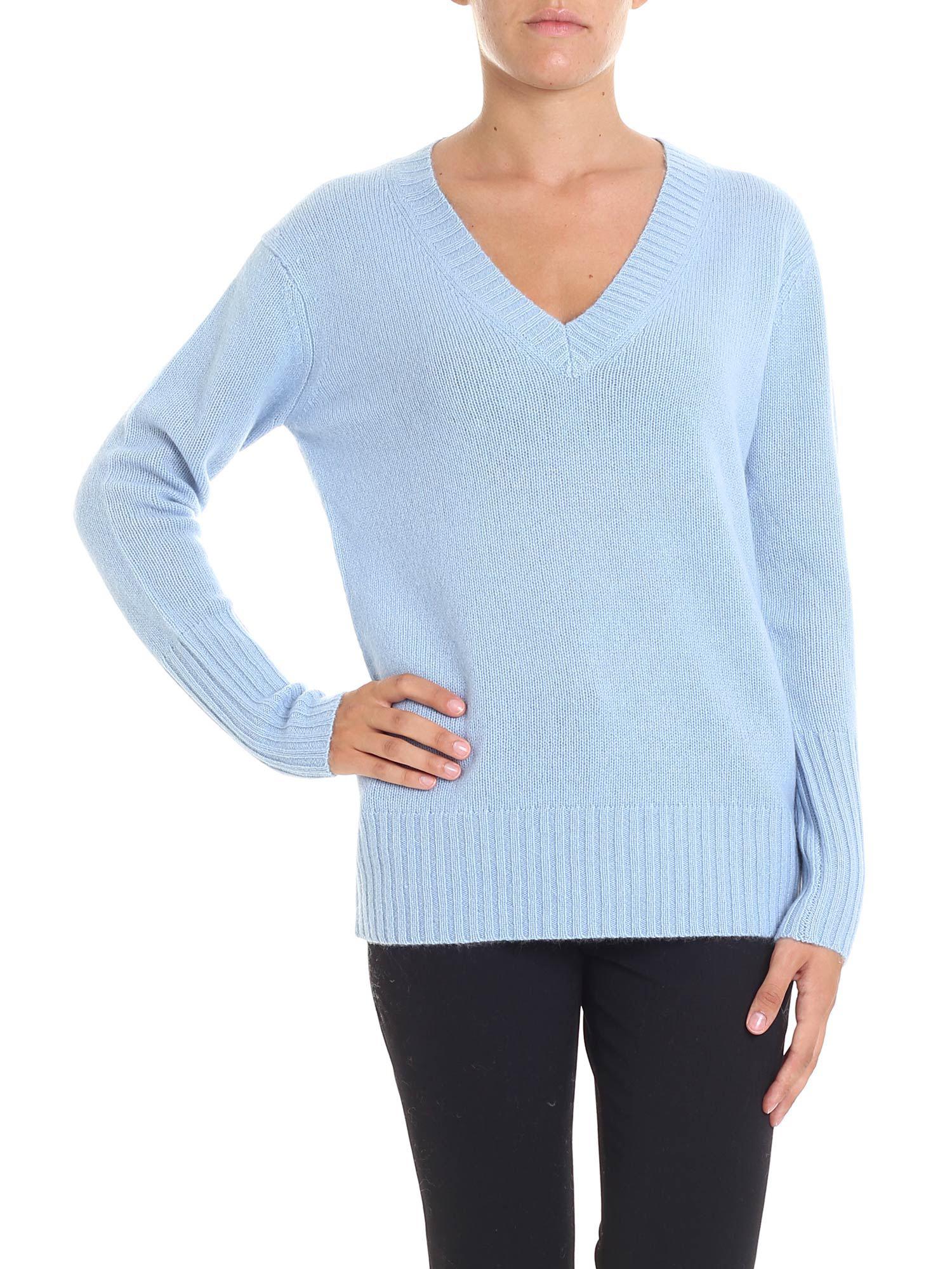 baby blue cashmere cardigan