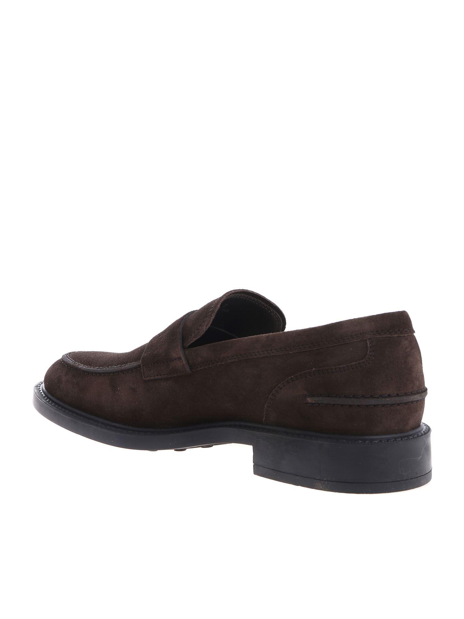 Tod's Men's Loafers In Brown Suede for Men - Lyst