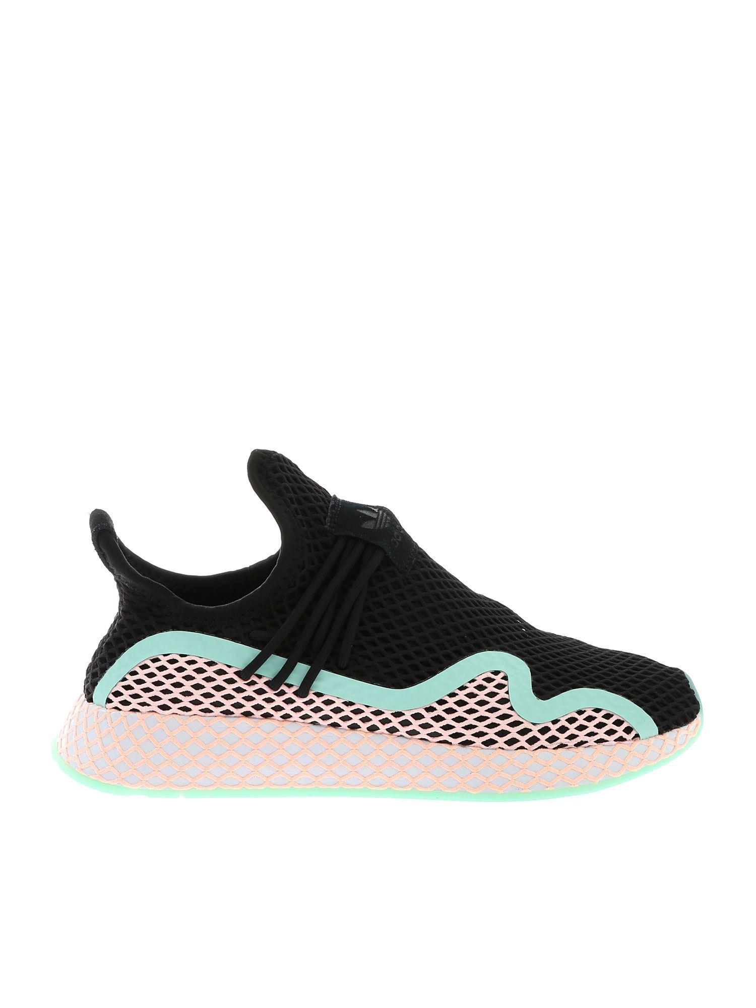 adidas deerupt pink and black