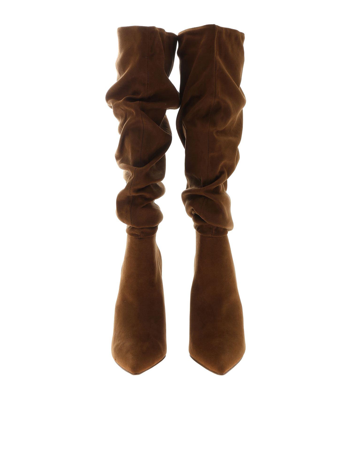 Steve Madden Slouch Boots in Brown - Lyst