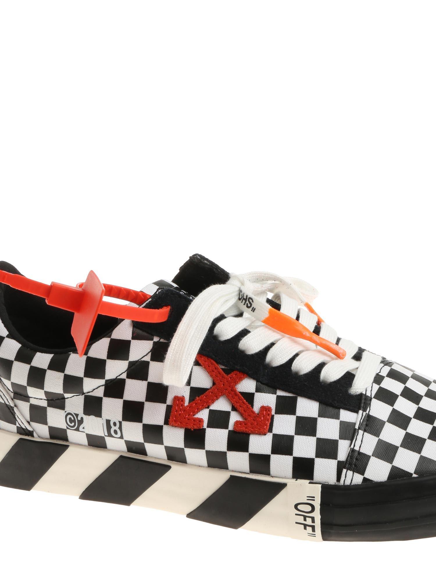 off white checkered shoes