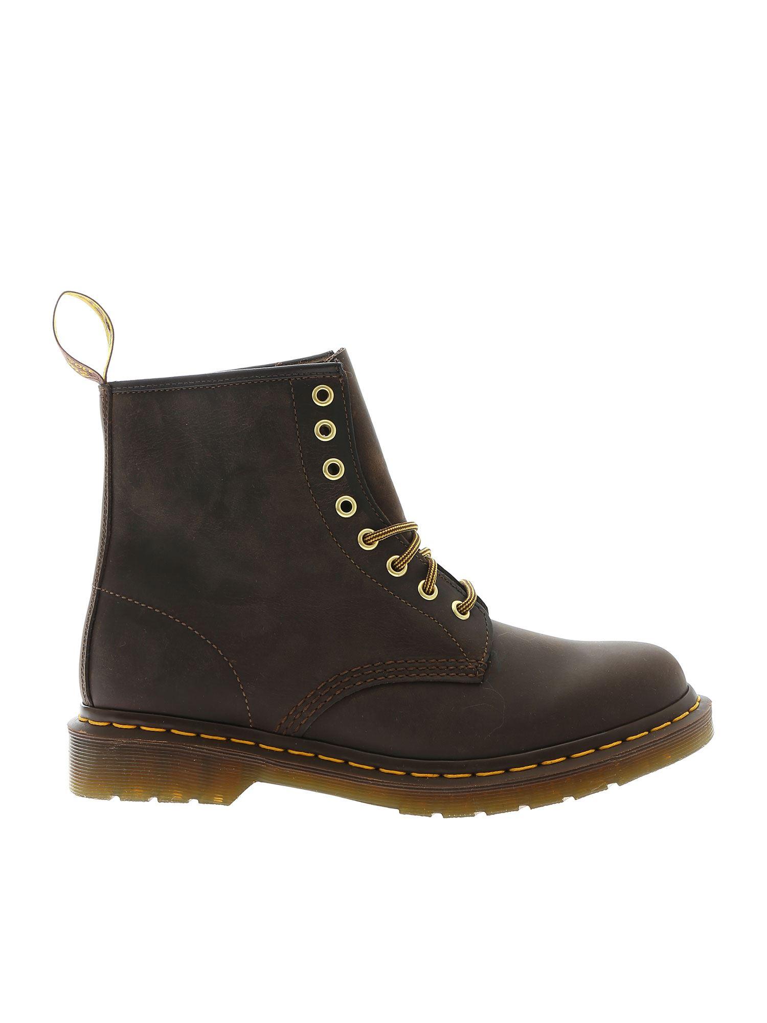 Dr. Martens Leather Crazy Horse Ankle Boots In Brown for Men Lyst