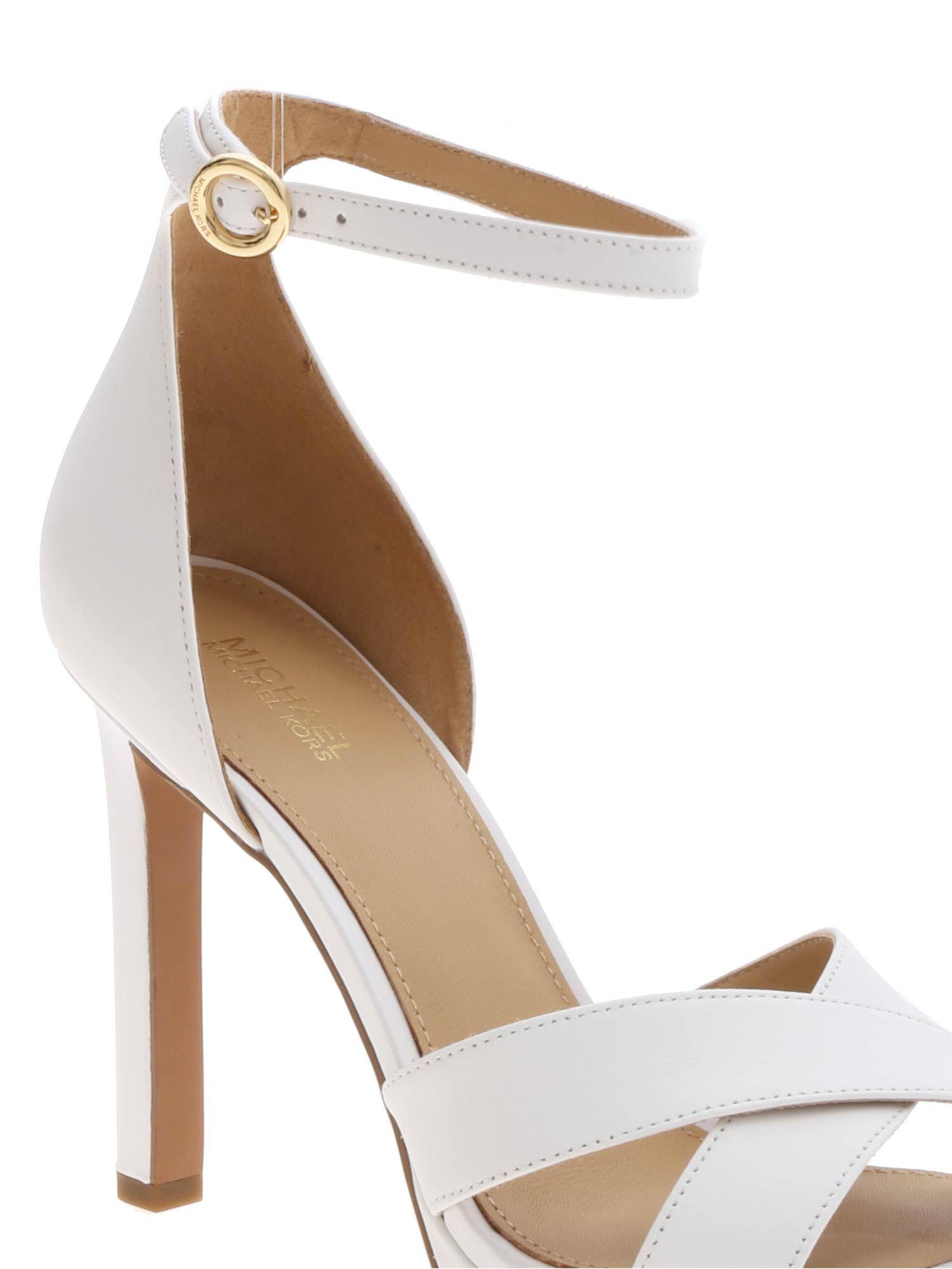 Michael Kors Alexia Sandals In White in White - Lyst