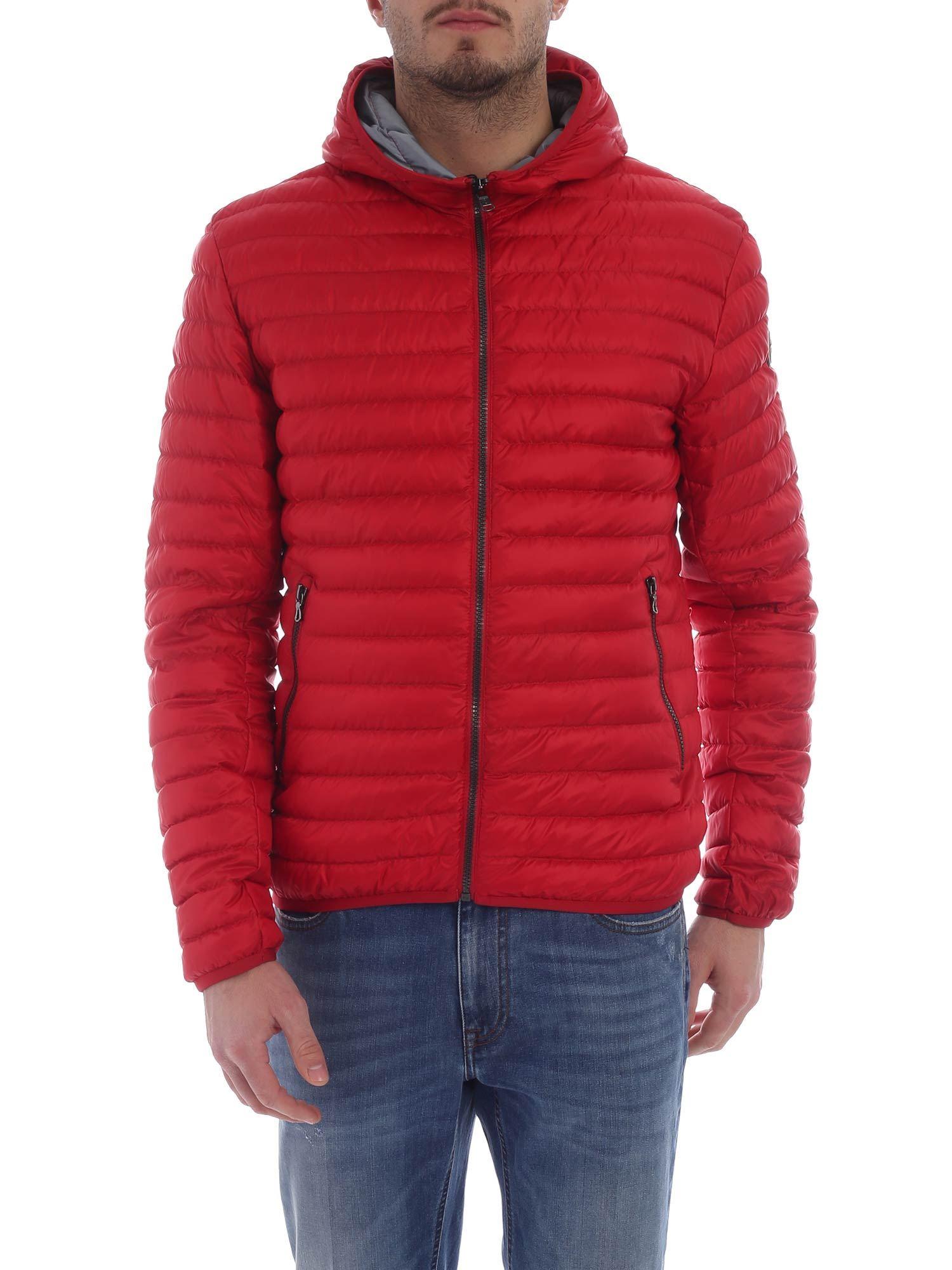Colmar Synthetic Red Down Jacket With Hood for Men - Lyst