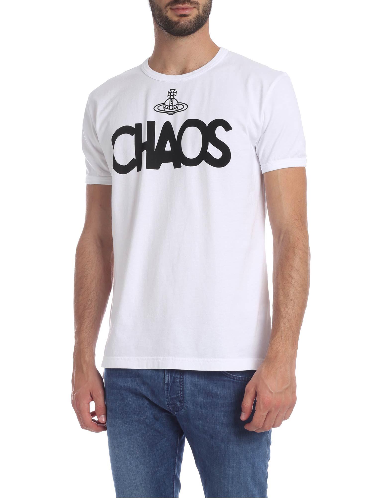 Vivienne Westwood Anglomania Cotton Chaos Crewneck T-shirt In White for ...