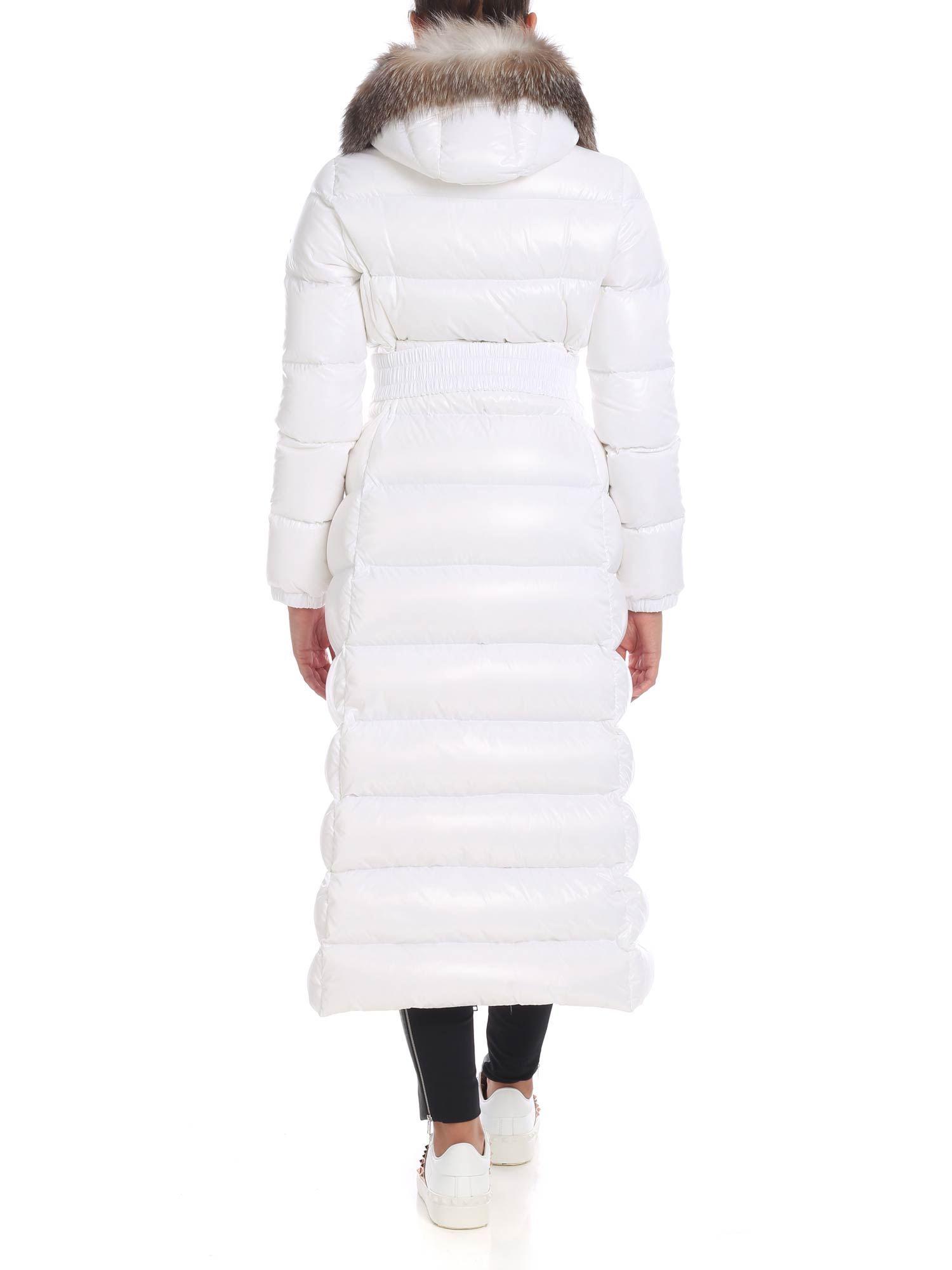 Moncler Synthetic Hudson Long Down Jacket In White Lyst