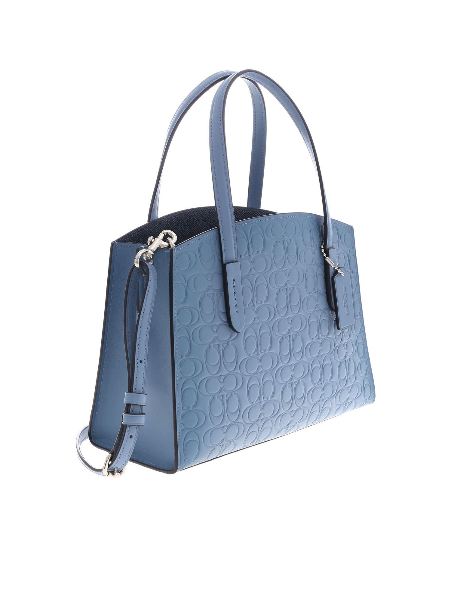 light blue coach bag