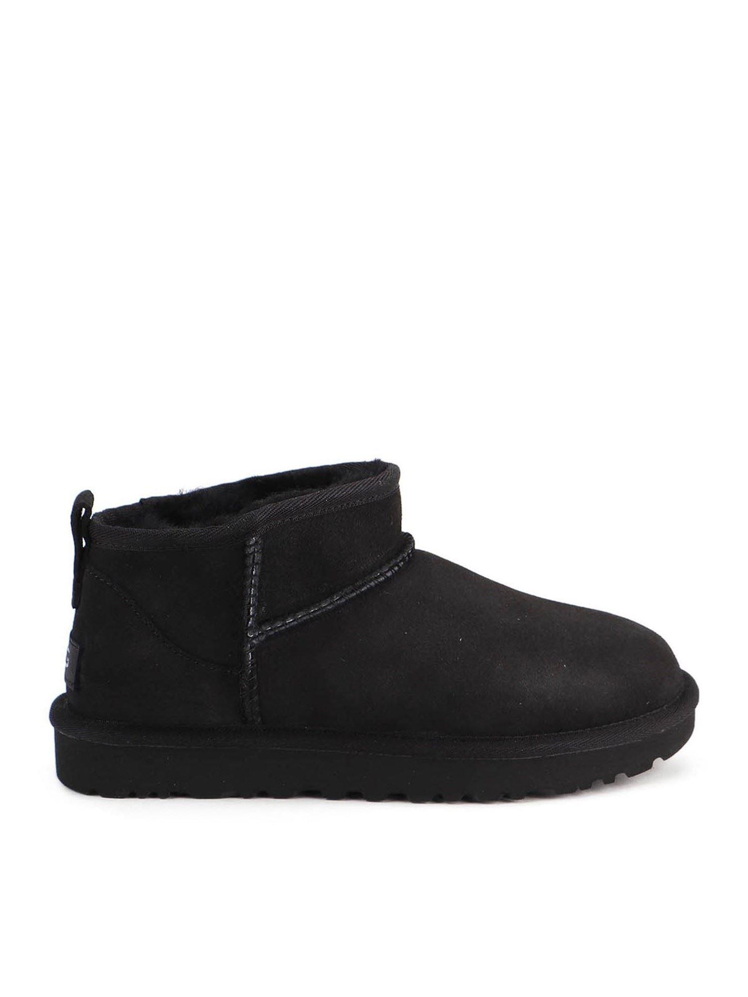 UGG Classic Ultra Mini Ankle Boots in Black - Lyst