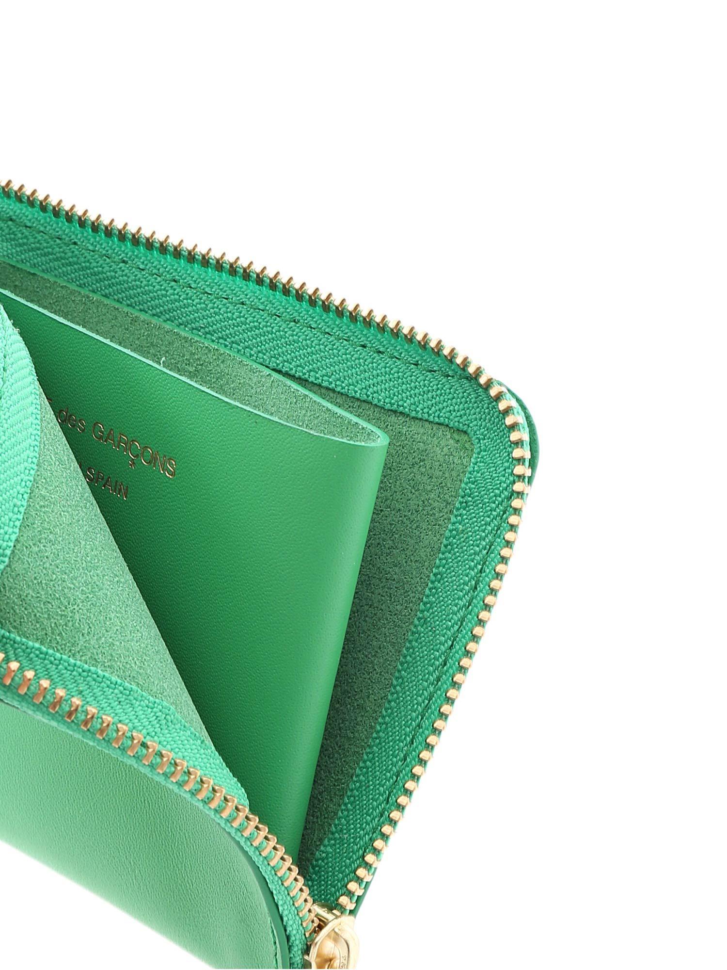 Comme des Garçons Classic Leather Wallet in Green for Men - Lyst