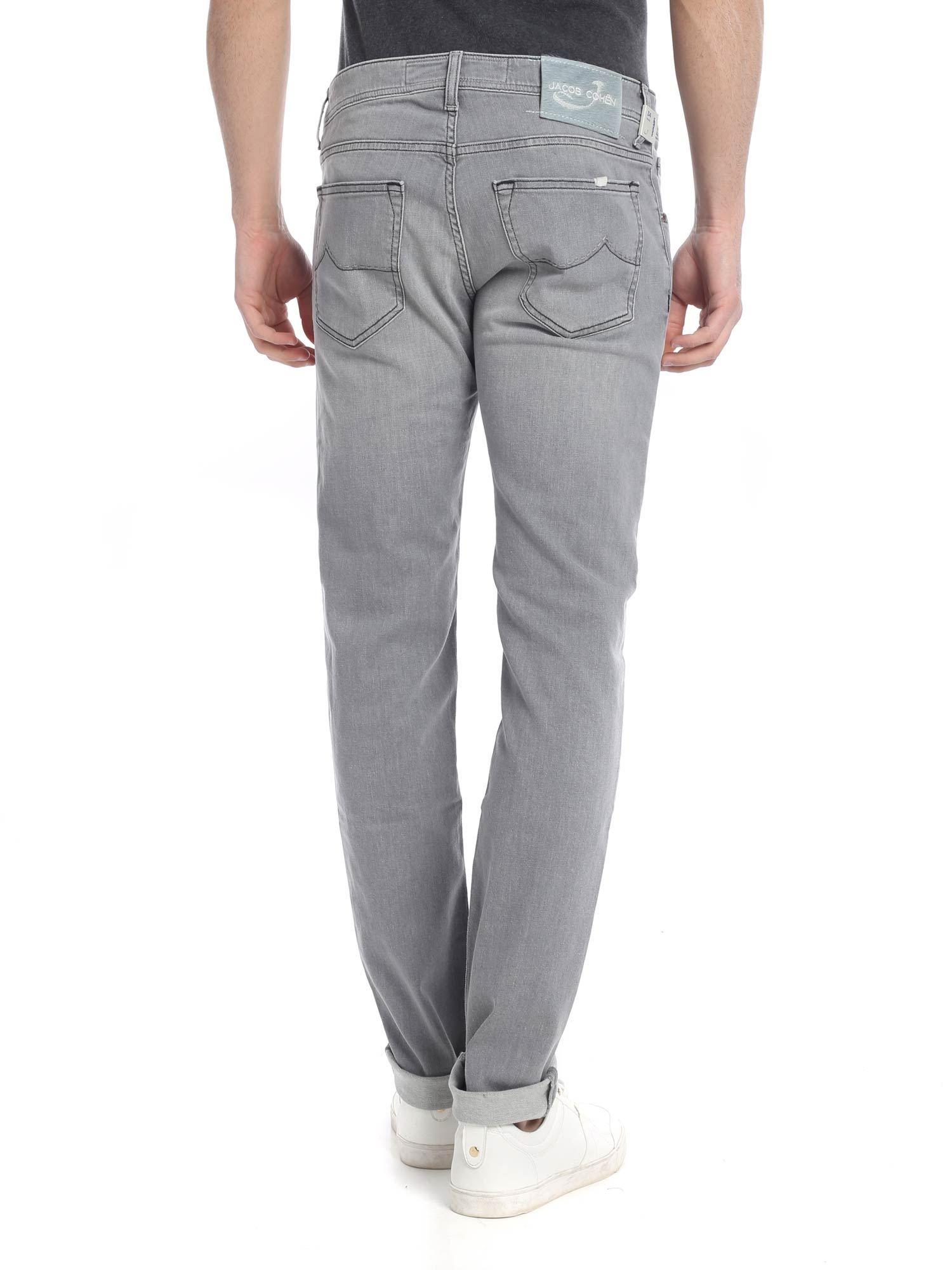 Jacob Cohen Denim Grey 5-pocket Jeans in Gray for Men - Lyst