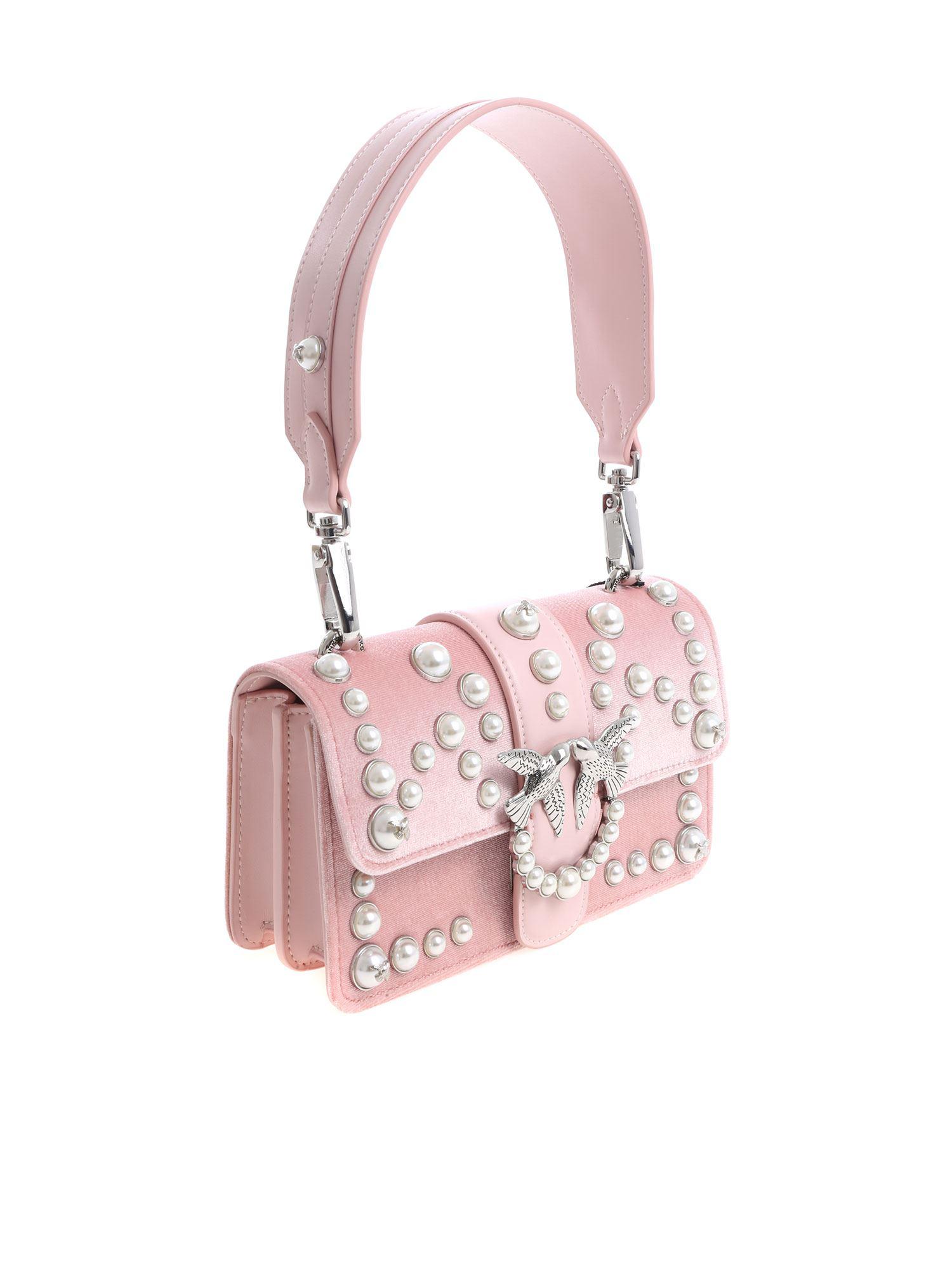 Velvet pearl bag Clearance