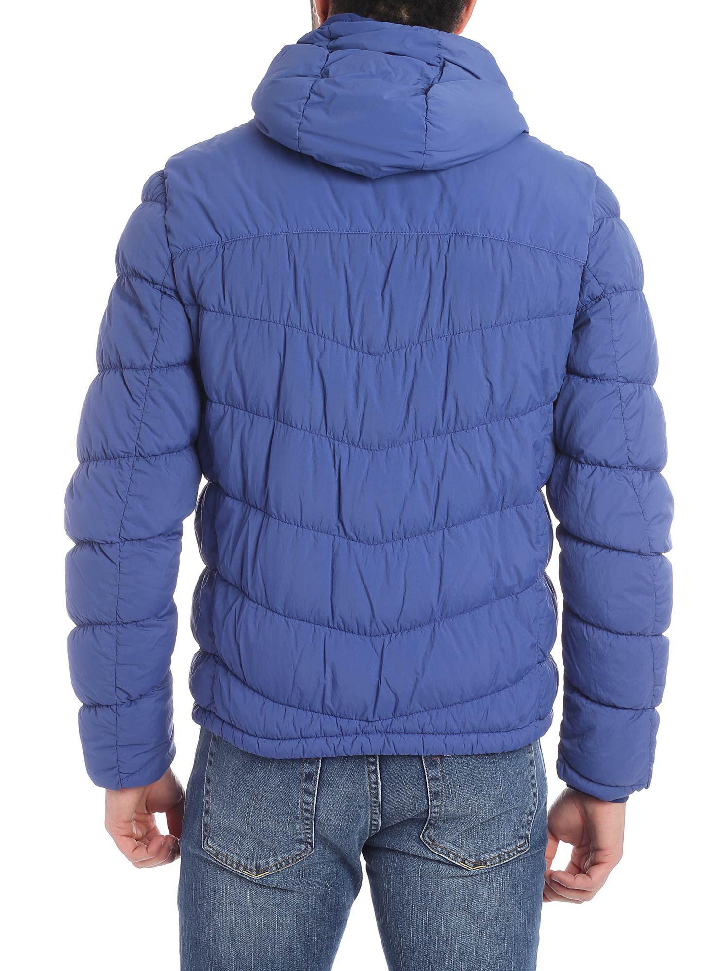 Woolrich Synthetic Sundance Blue Down Jacket for Men - Lyst