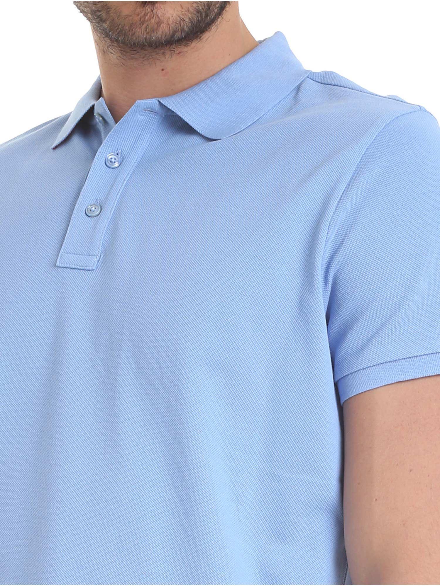 moncler light blue polo