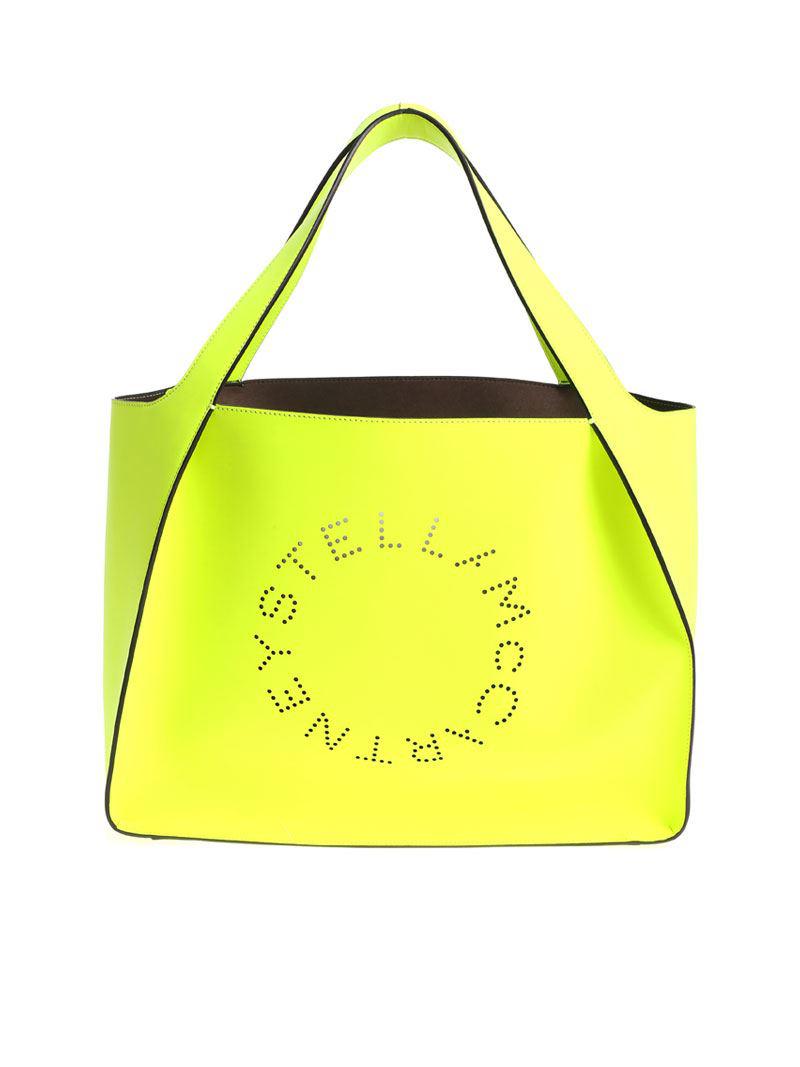 bright yellow tote bag