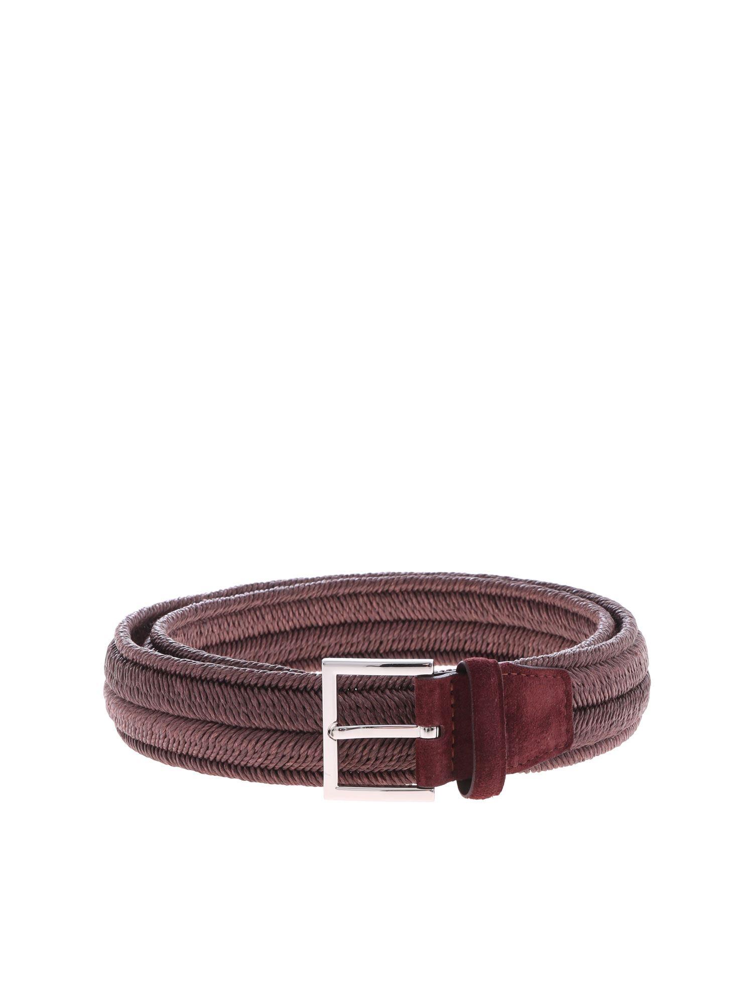 Orciani Suede Braided Rope Belt for Men Save 3 Lyst