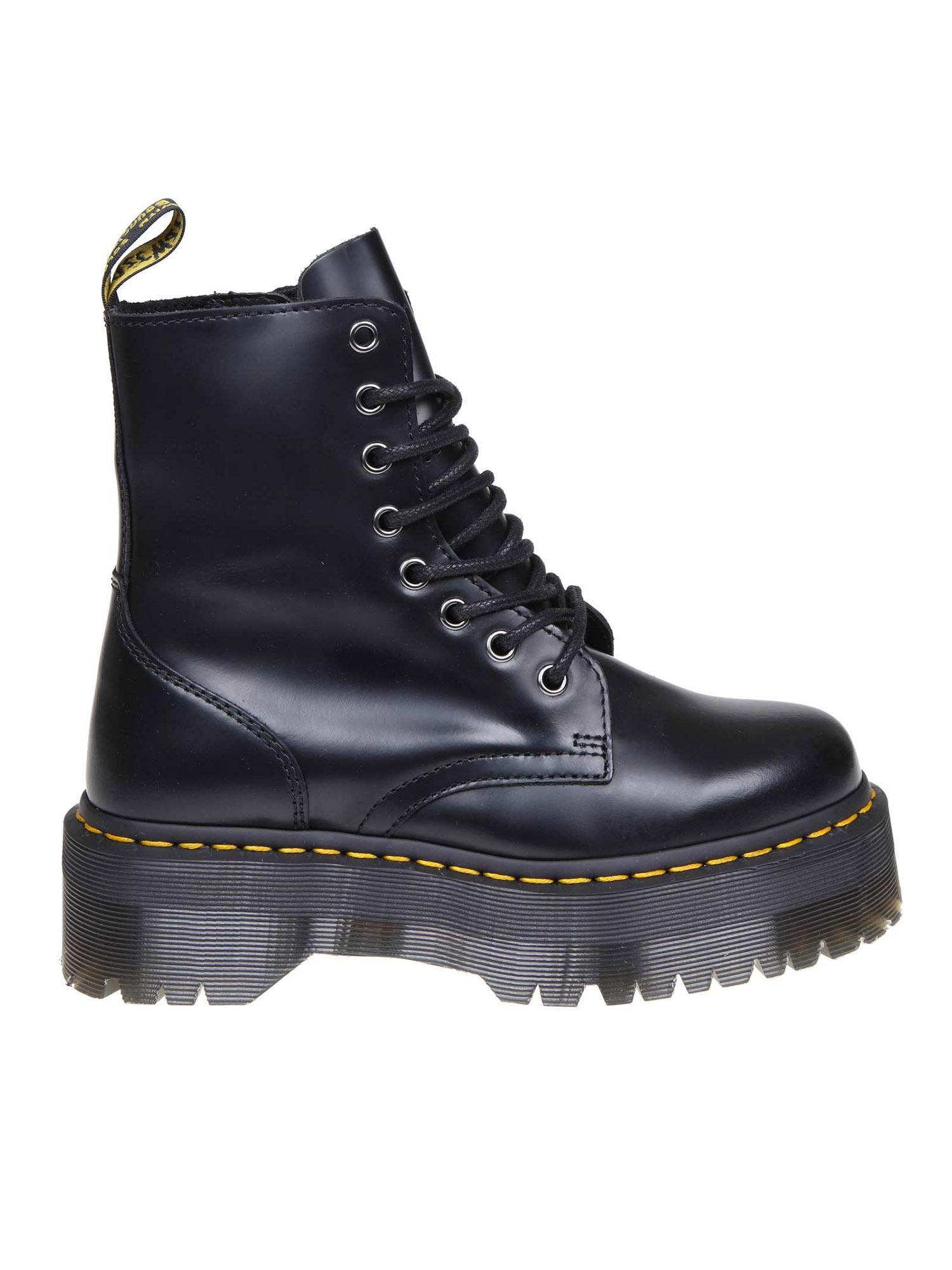 jadon leather platform ankle boots