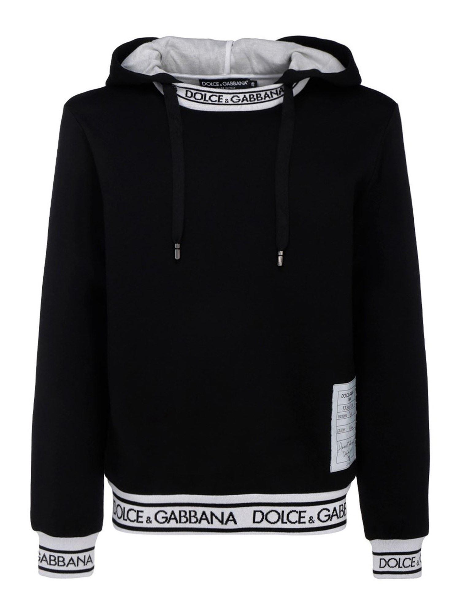 dolce and gabbana hoodie black
