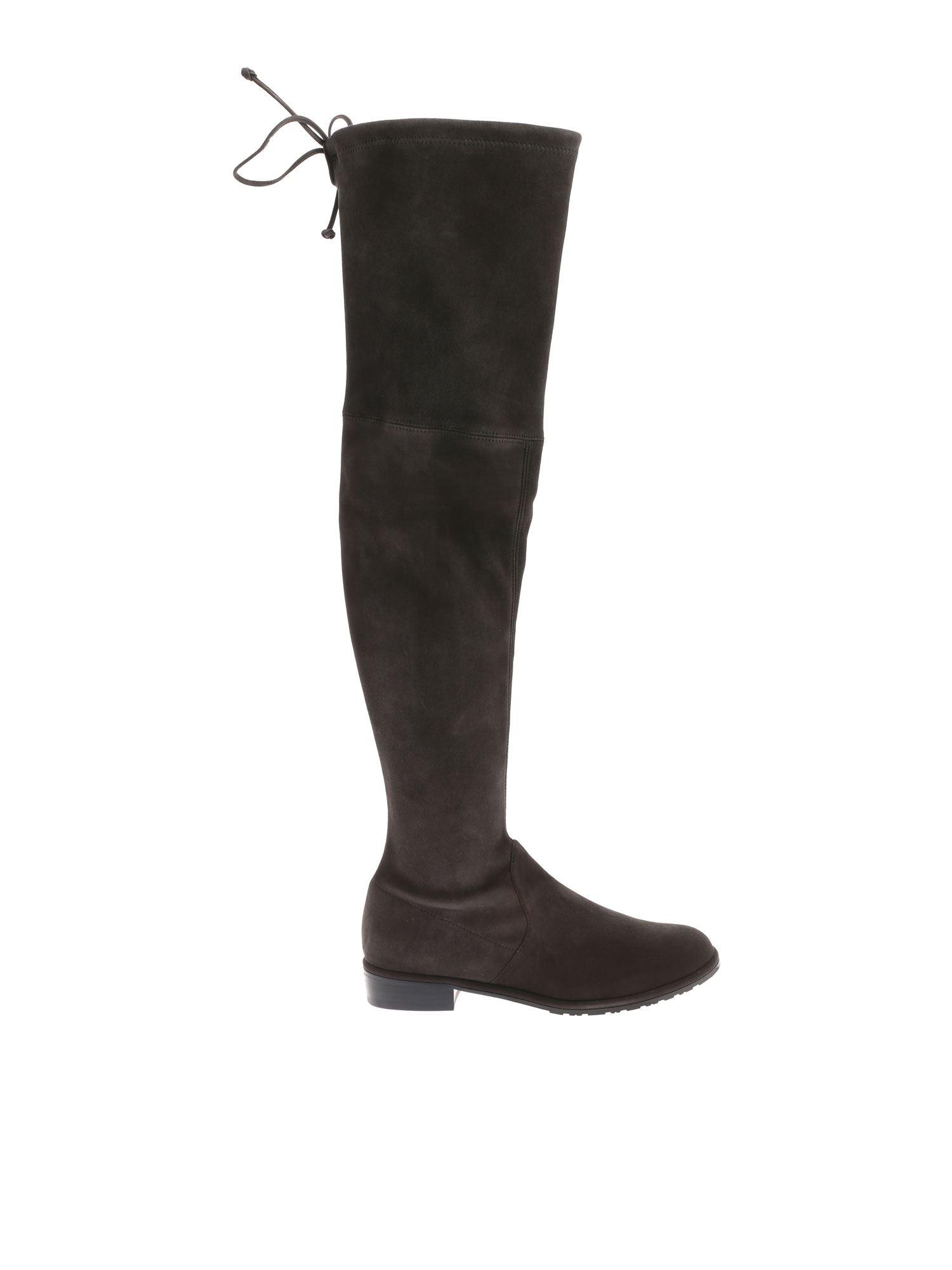 stuart weitzman light grey boots