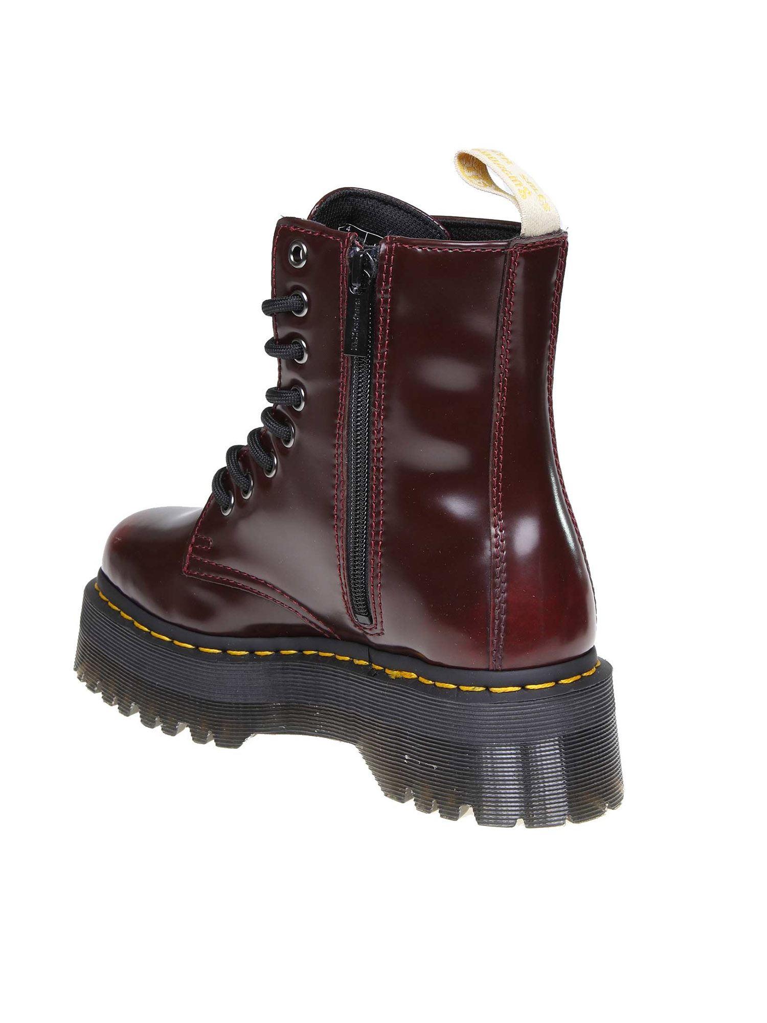 jadon leather platform ankle boots
