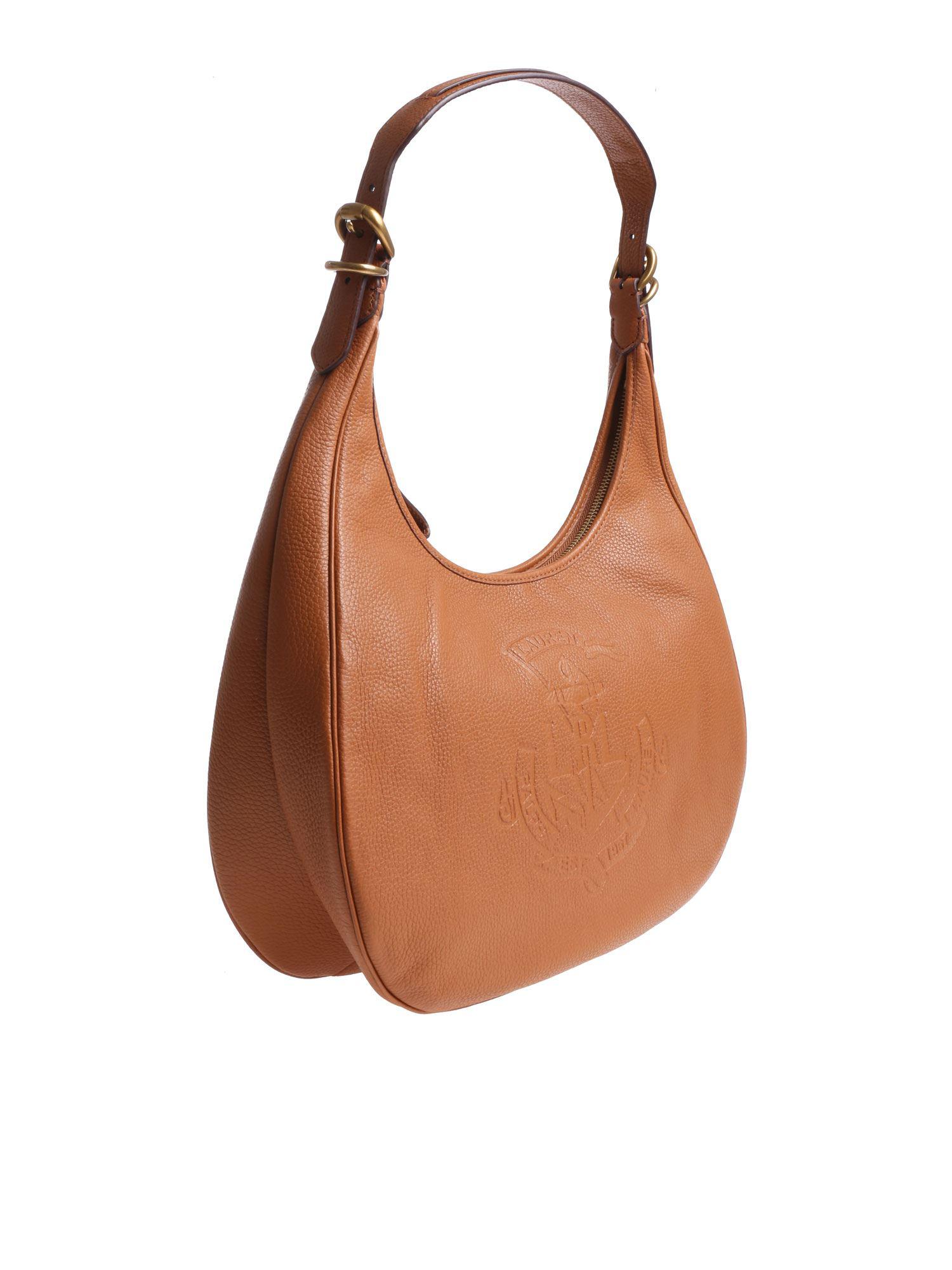 Lauren by Ralph Lauren Leather Huntley Tan-color Bag in Brown - Lyst