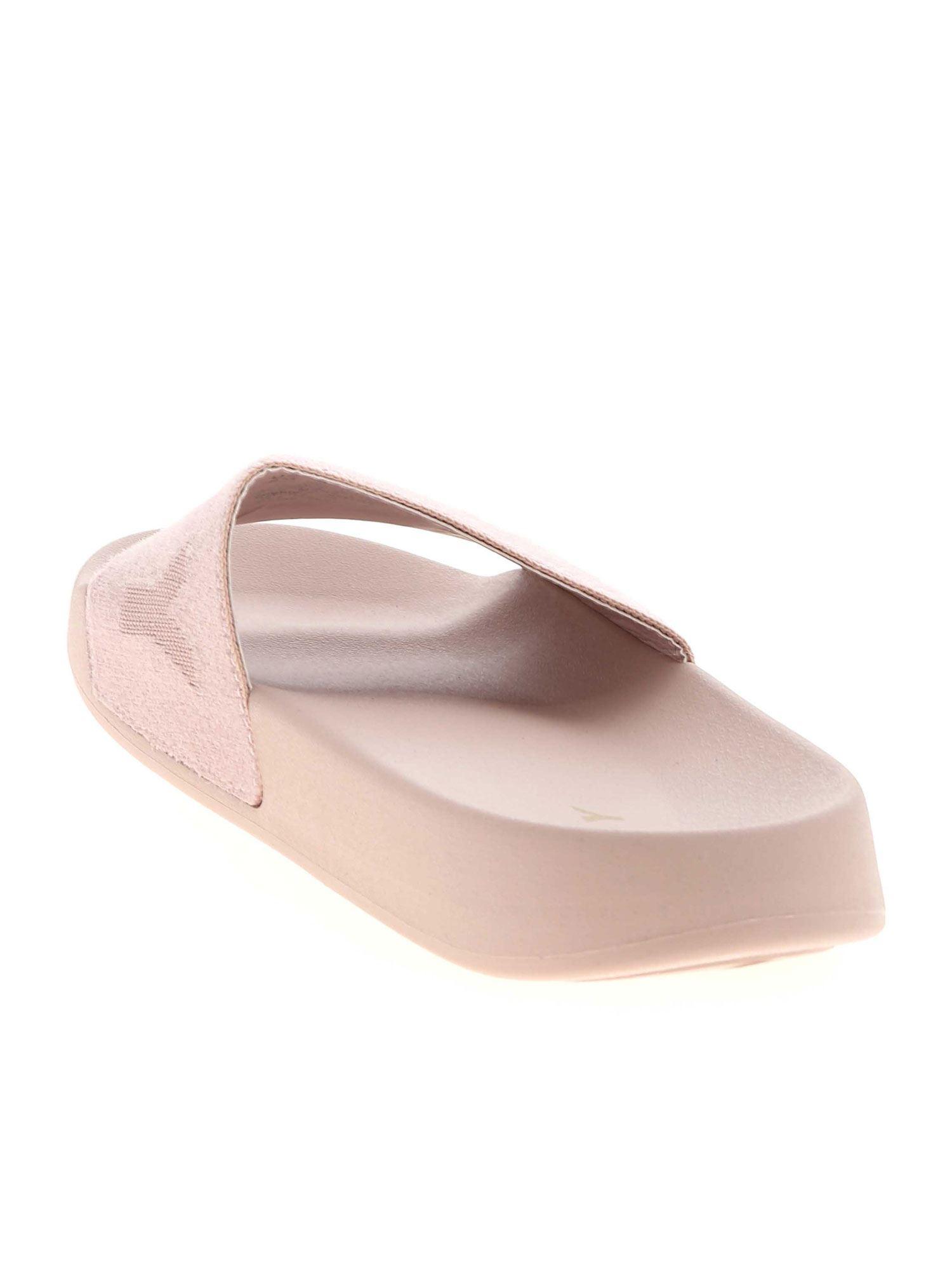 Calvin Klein - Girls Pink Sliders | Childrensalon