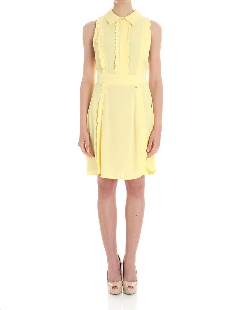 elisabetta franchi yellow dress