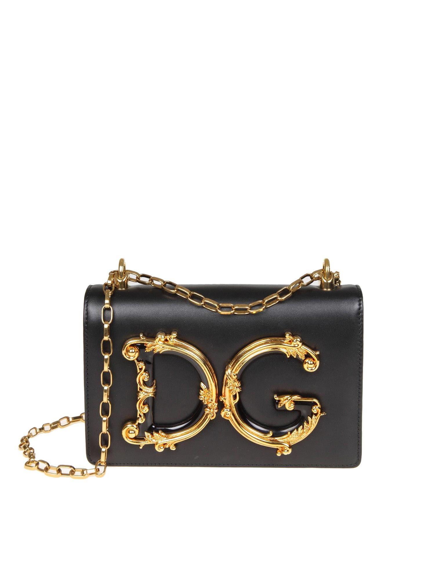 dolce and gabbana black handbag