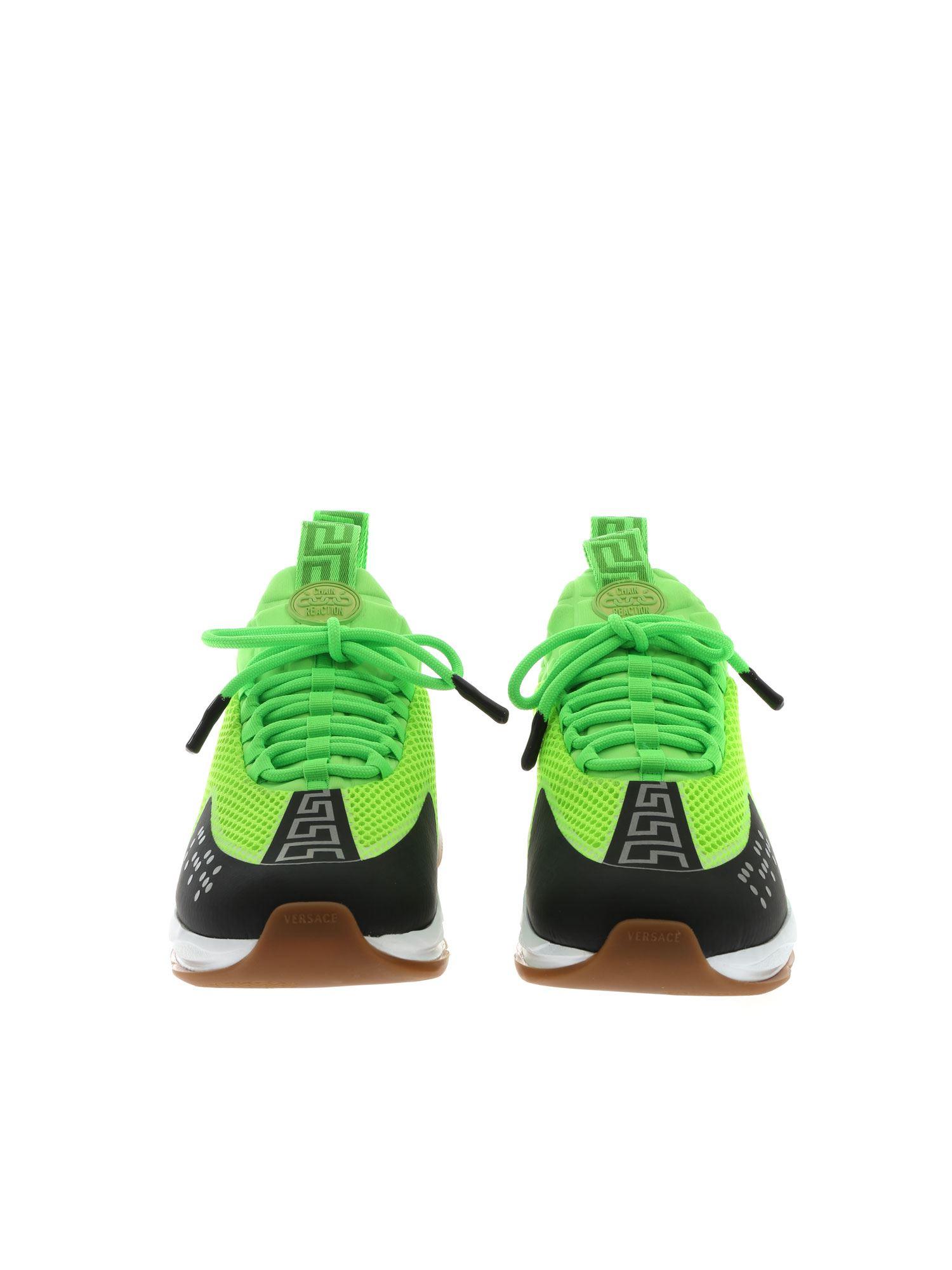 versace lime green shoes