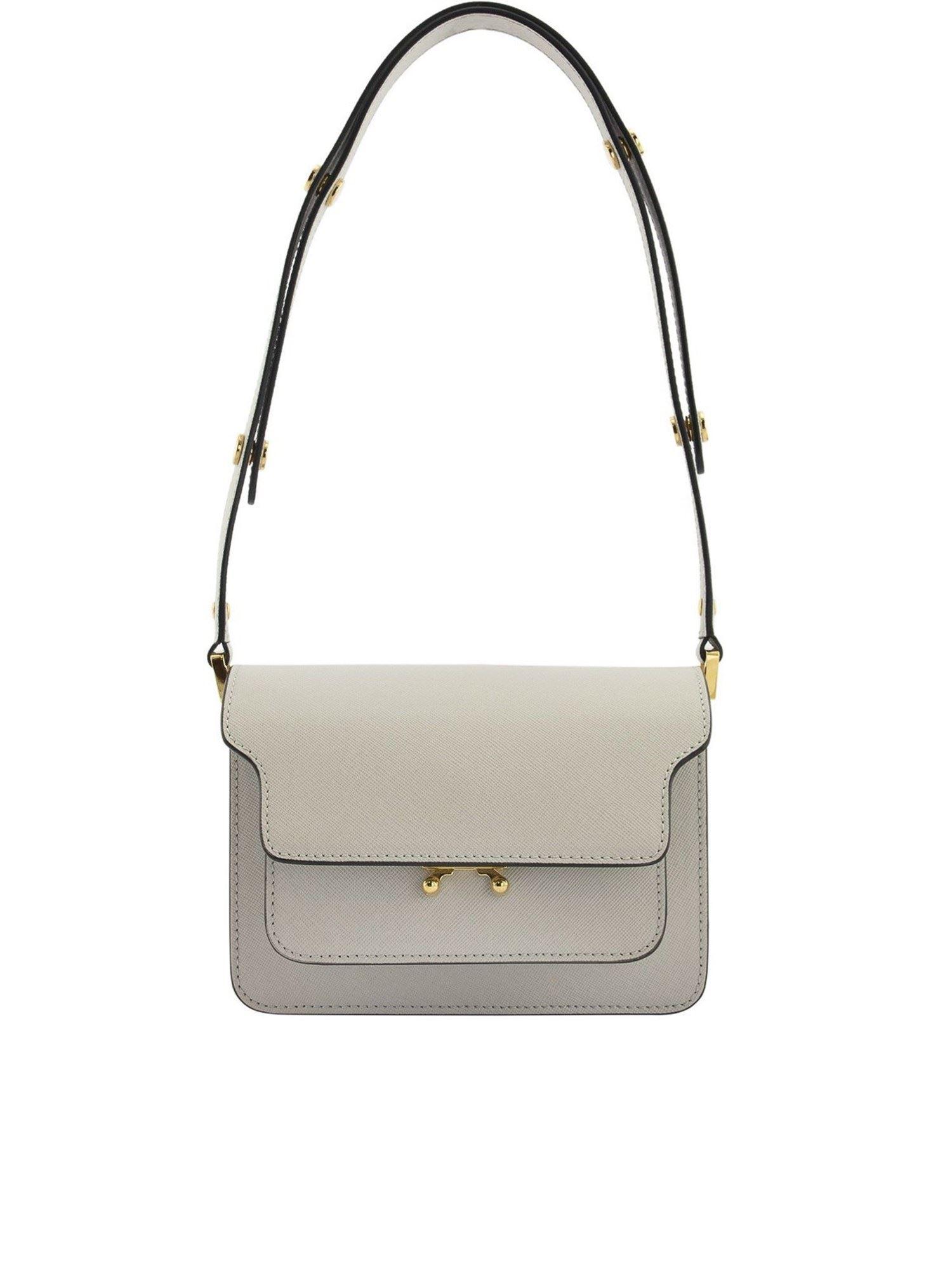 Marni Leather Trunk Mini Bag in Grey (Gray) - Lyst